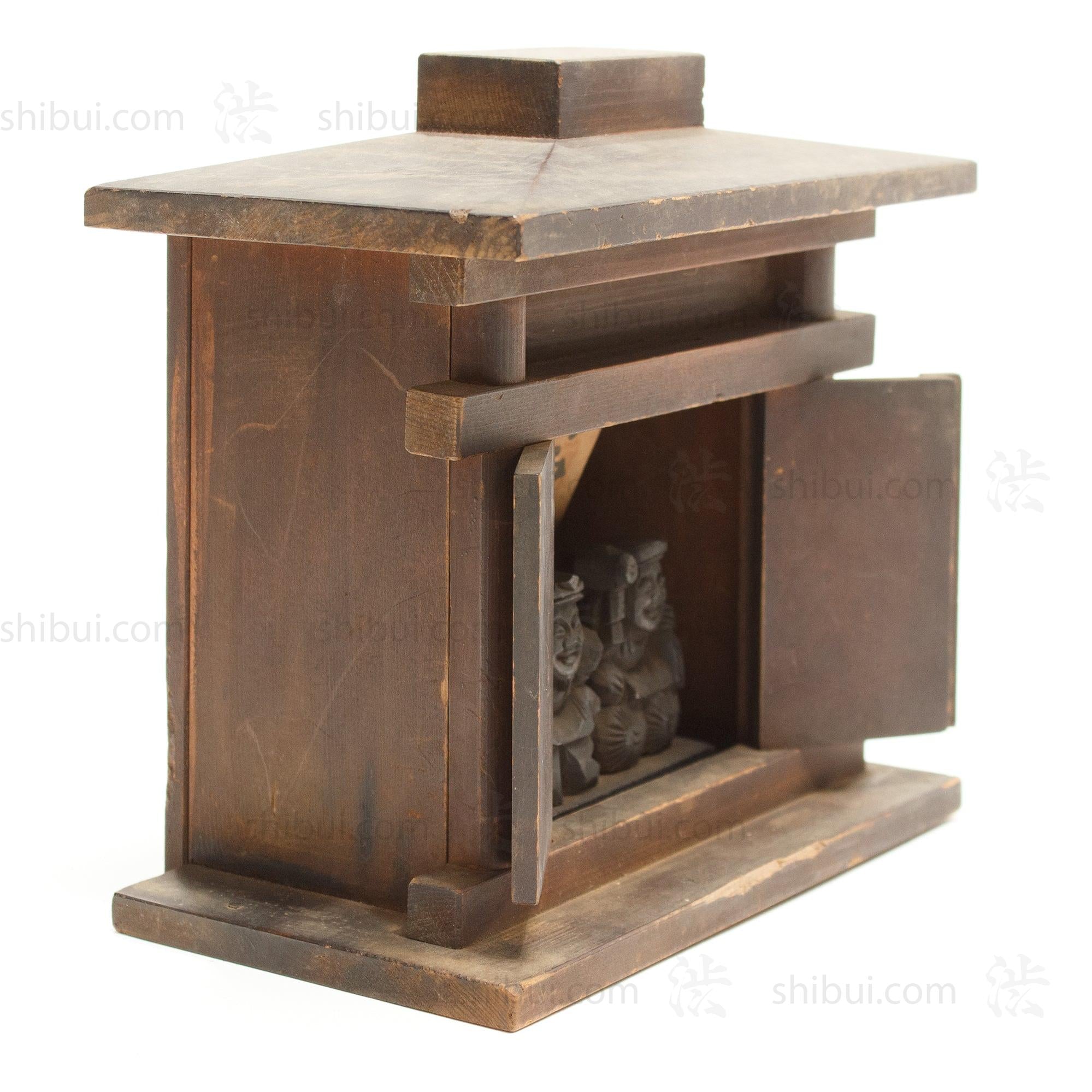 Kamidana Shrine with Daikoku and Ebisu