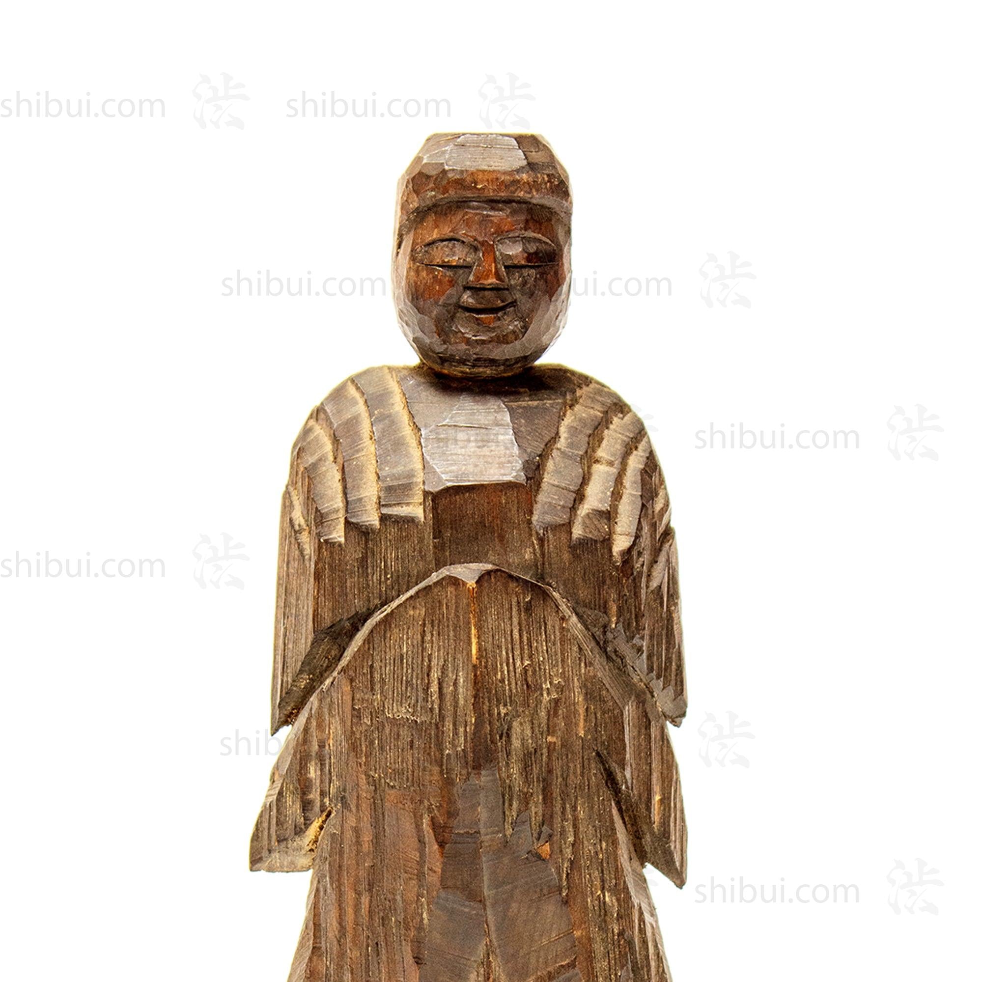 Japanese Antique Buddha Carving in Enku Style