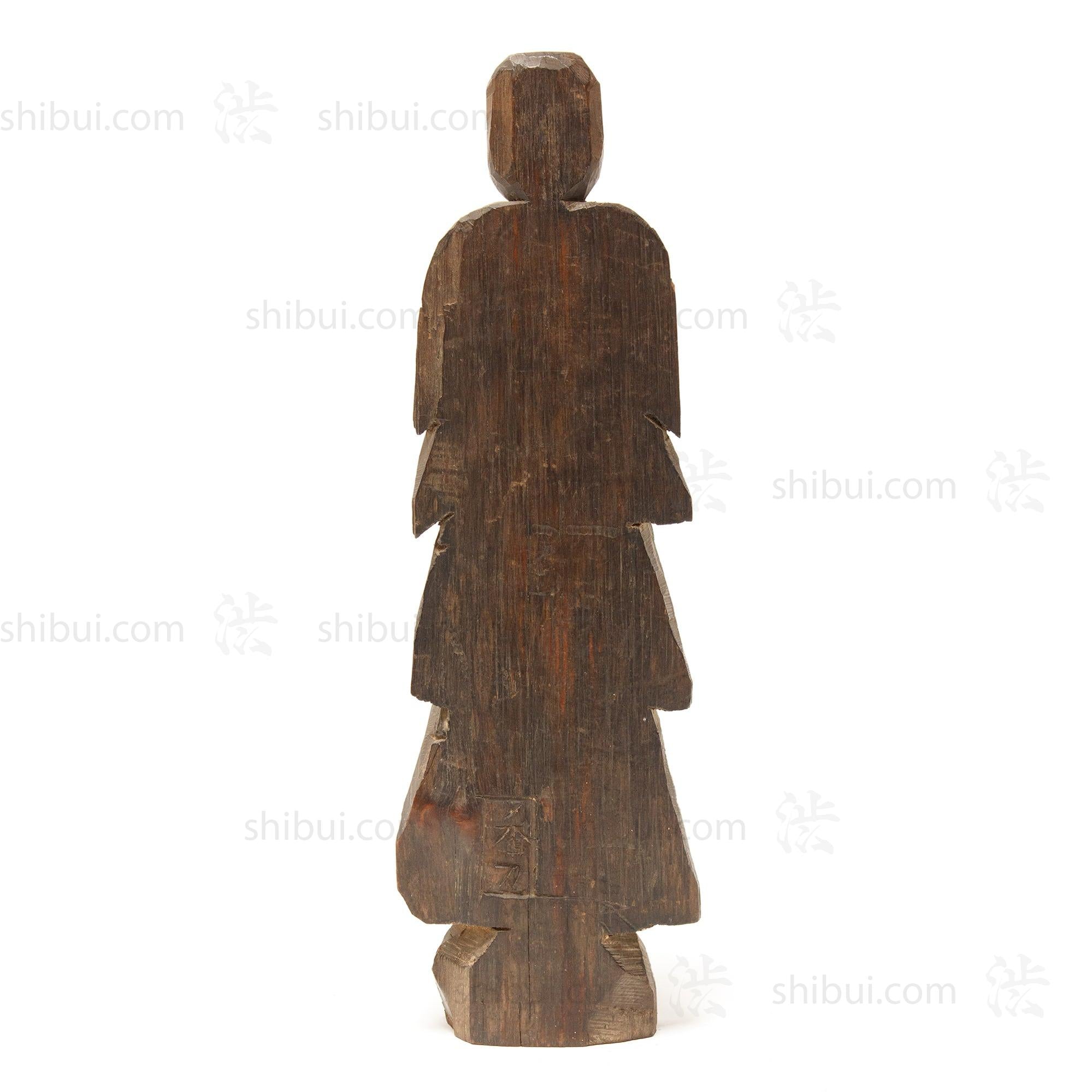 Japanese Antique Buddha Carving in Enku Style