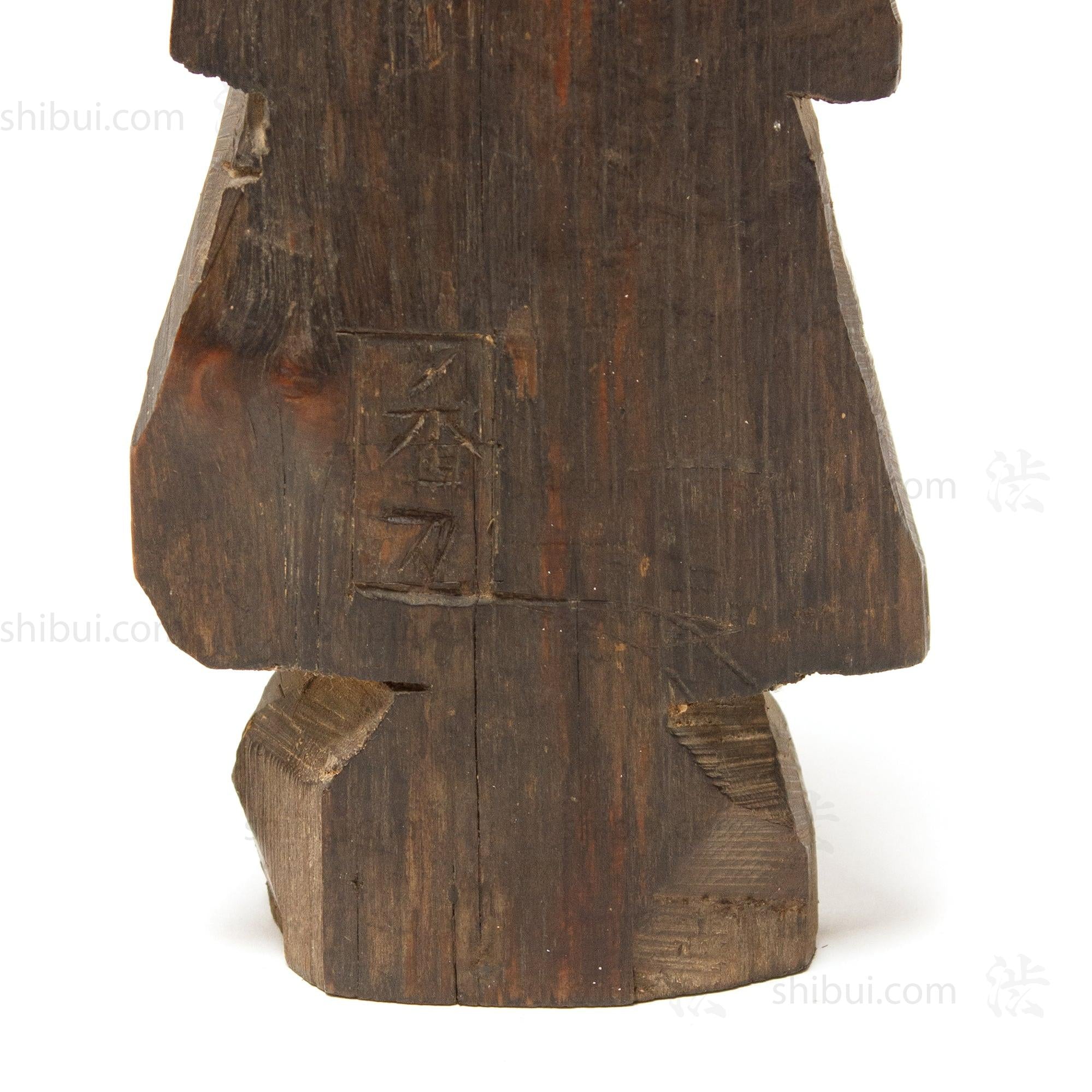 Japanese Antique Buddha Carving in Enku Style