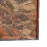 Japanese Antique Hand-painted Samurai Ema of Benkei