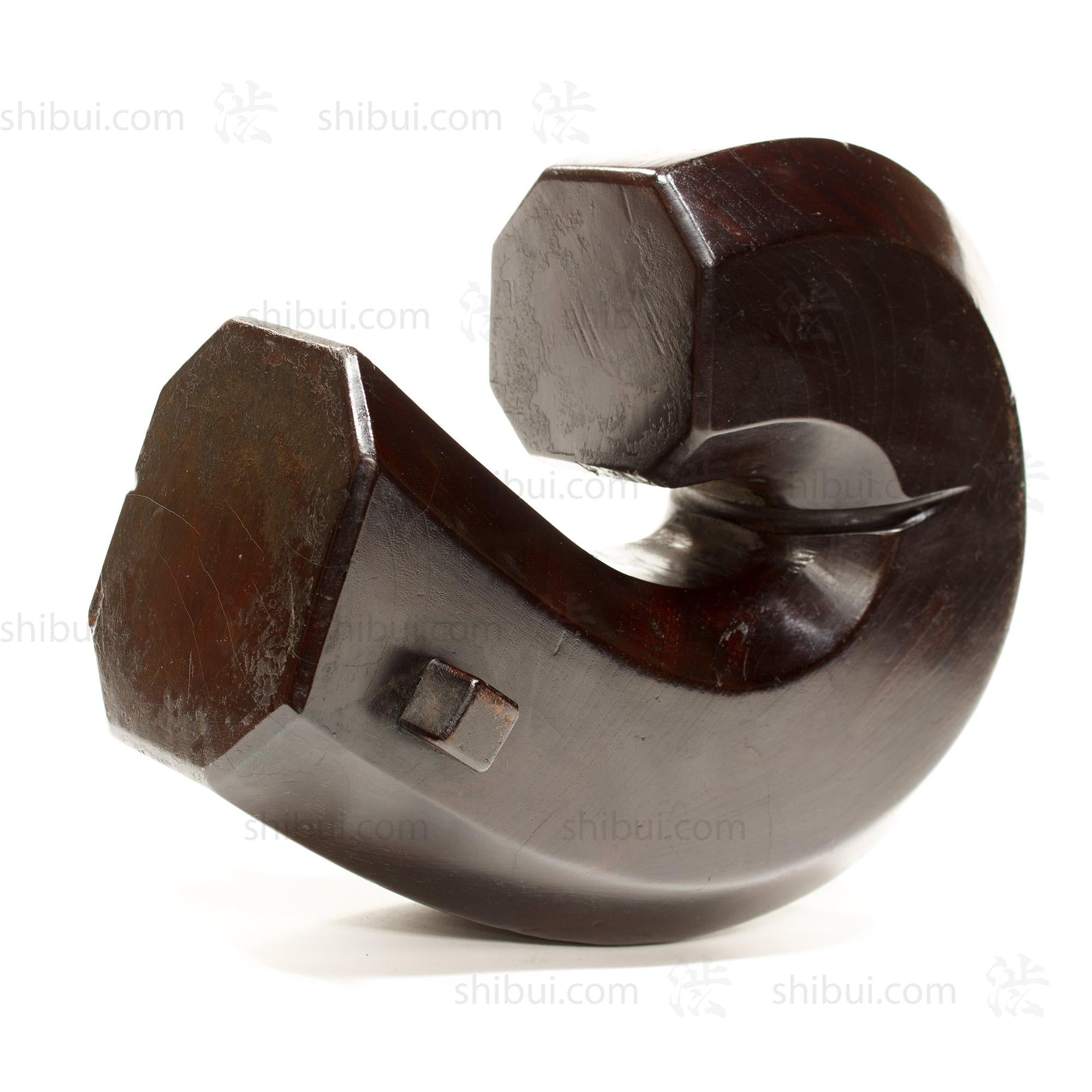 Jizai Gake Keyaki Wood Pot Hook