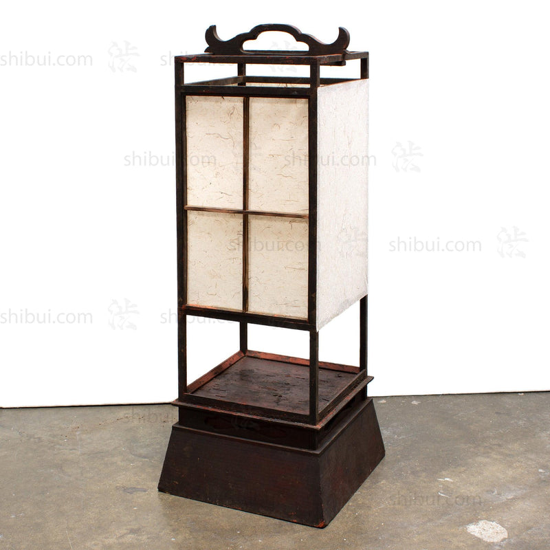 Andon Japanese Antique Box Floor Lamp