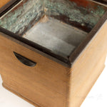 Pair of Japanese Kiri Wood Hibachi with Case