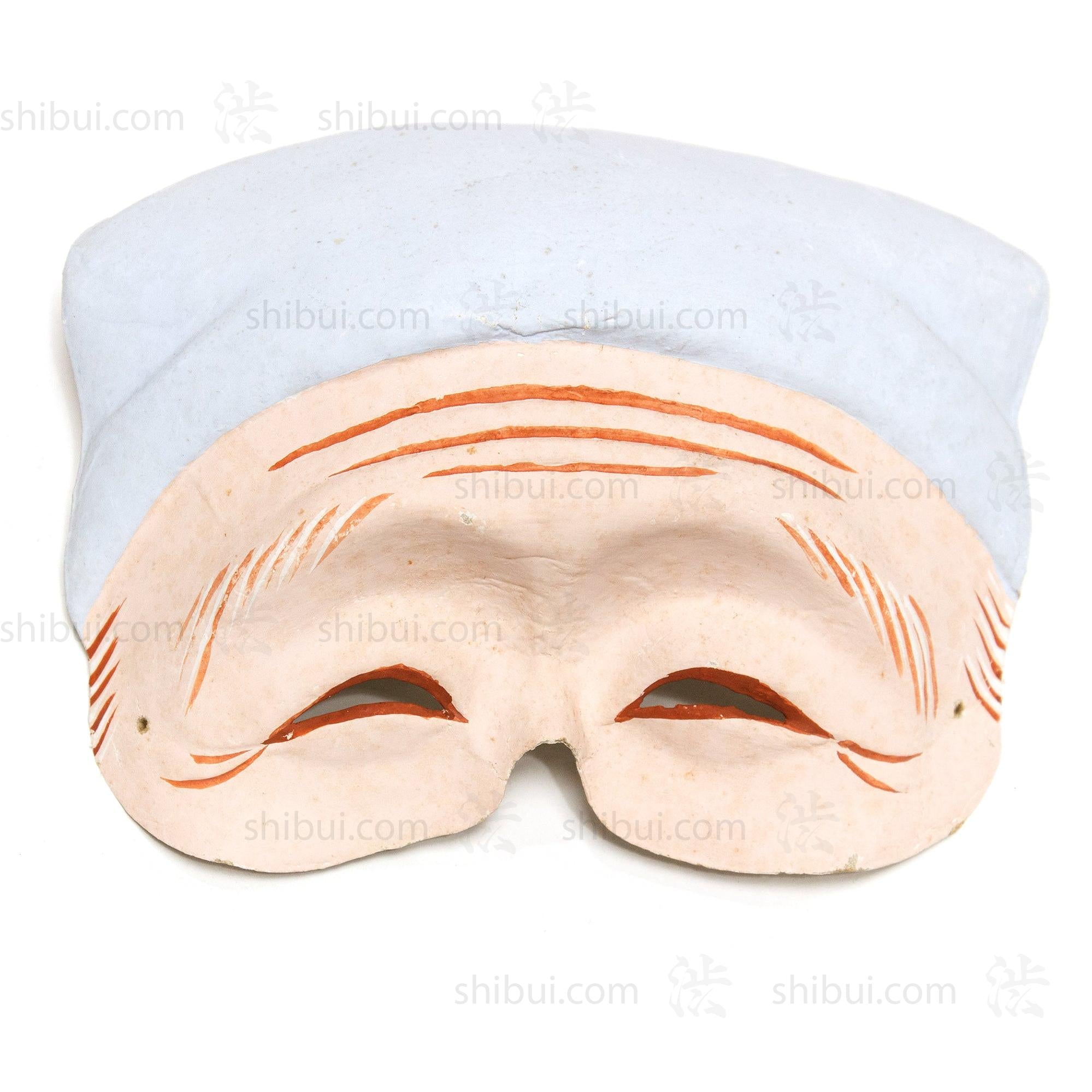 Vintage Japanese Paper Mache Momotaro Mask Set