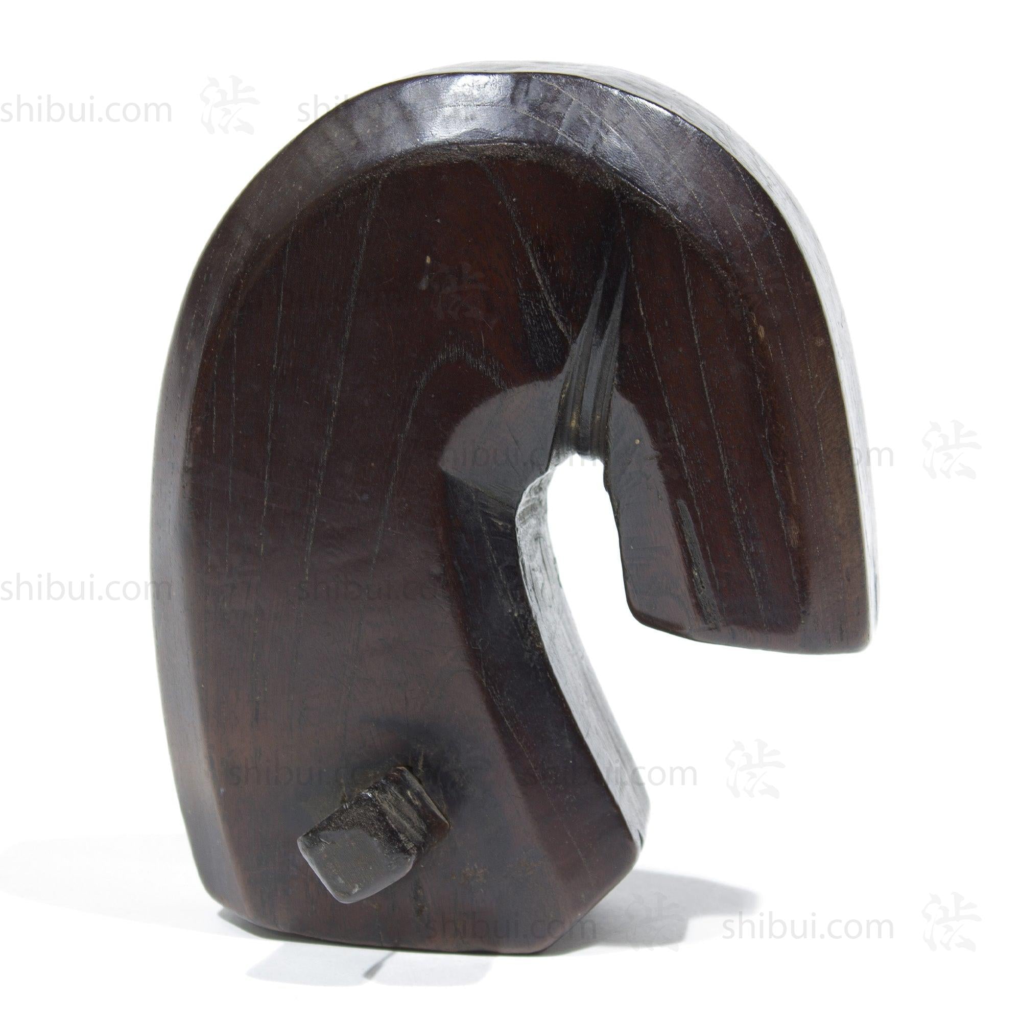 Small Jizai Kagi Keyaki Wood Pot Hook