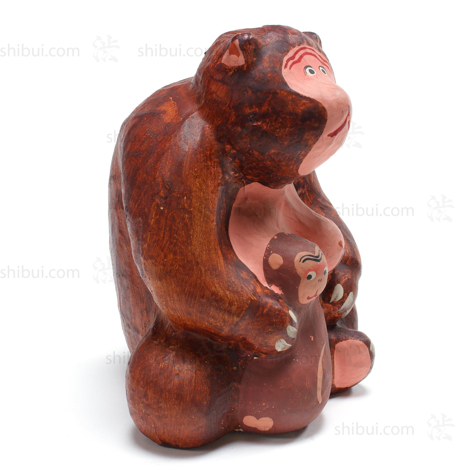 Paper Mache Mother Monkey Statue