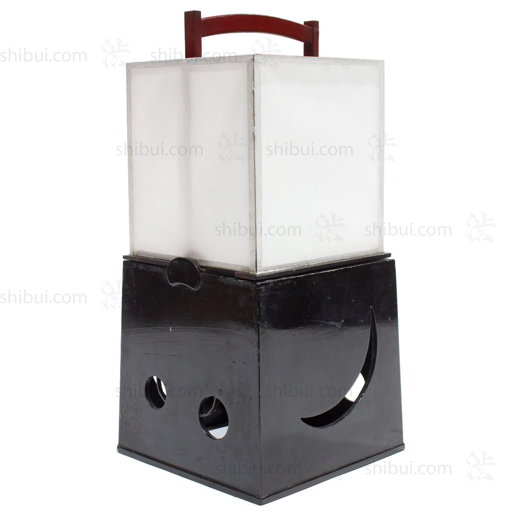 Ariake Moon Phases Andon | Antique Japanese Floor Lamp