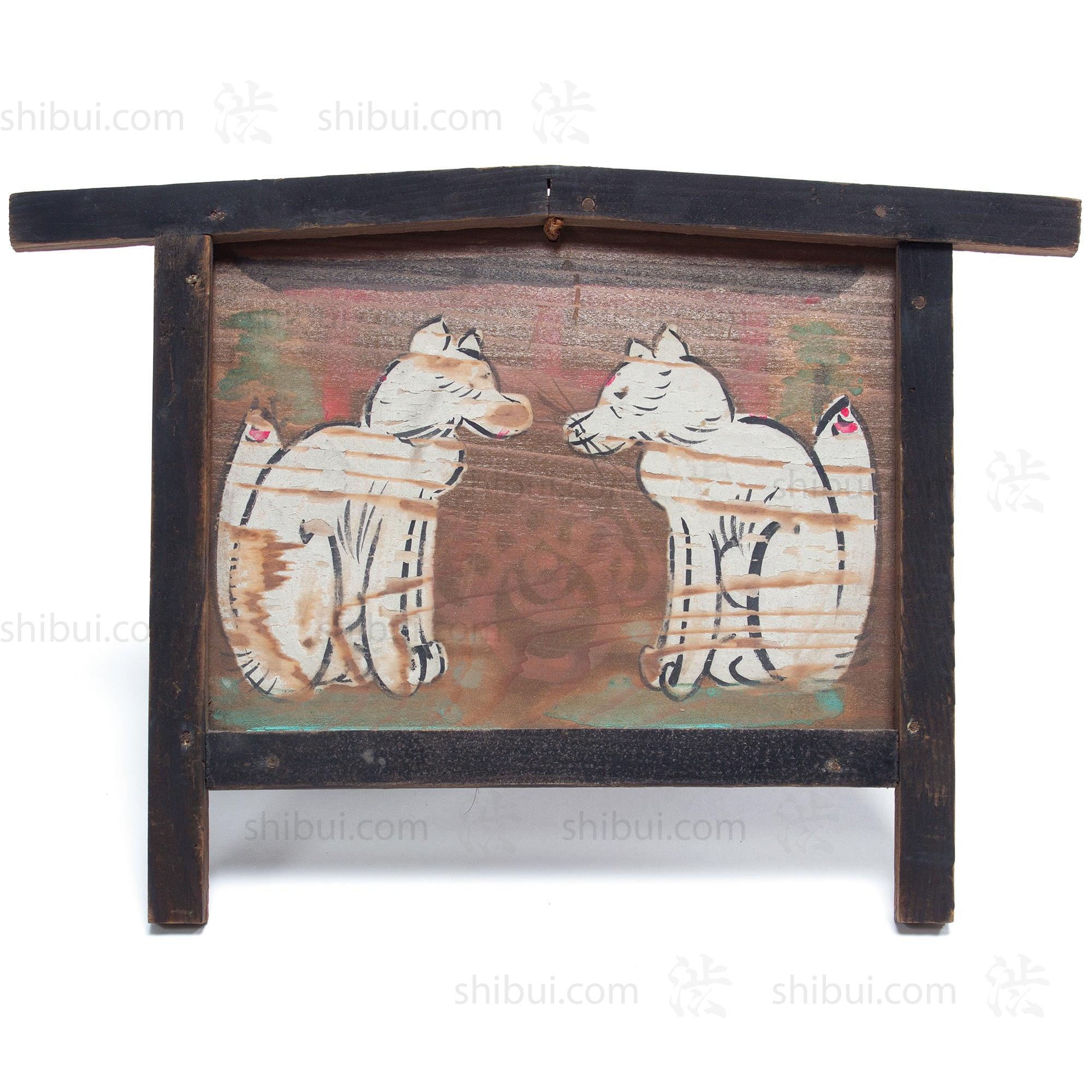 Ema Votive Painting of Inari and Torii