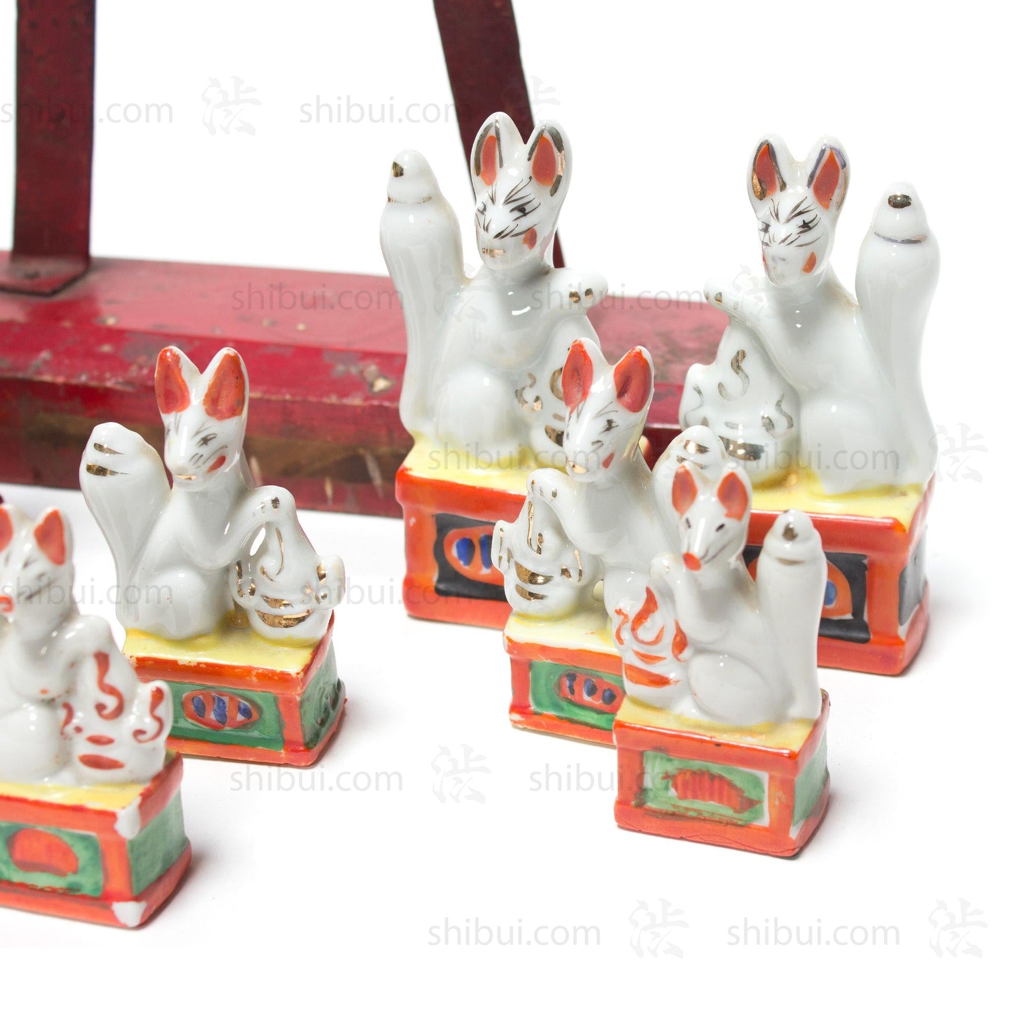 Miniature Torii Gate & Inari Doll Assortment