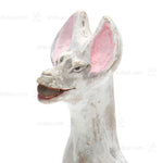 Inari Foxes |  Sacred Kitsune Clay Figure Pair