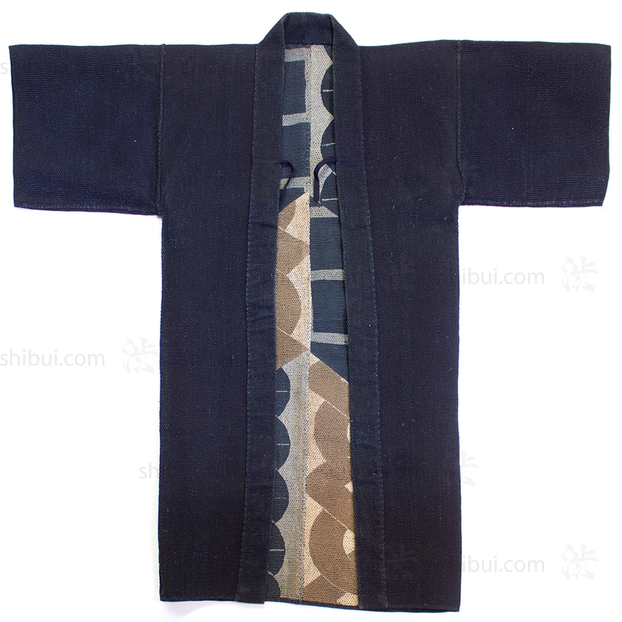 Antique Japanese Sashiko Fireman's Long Coat