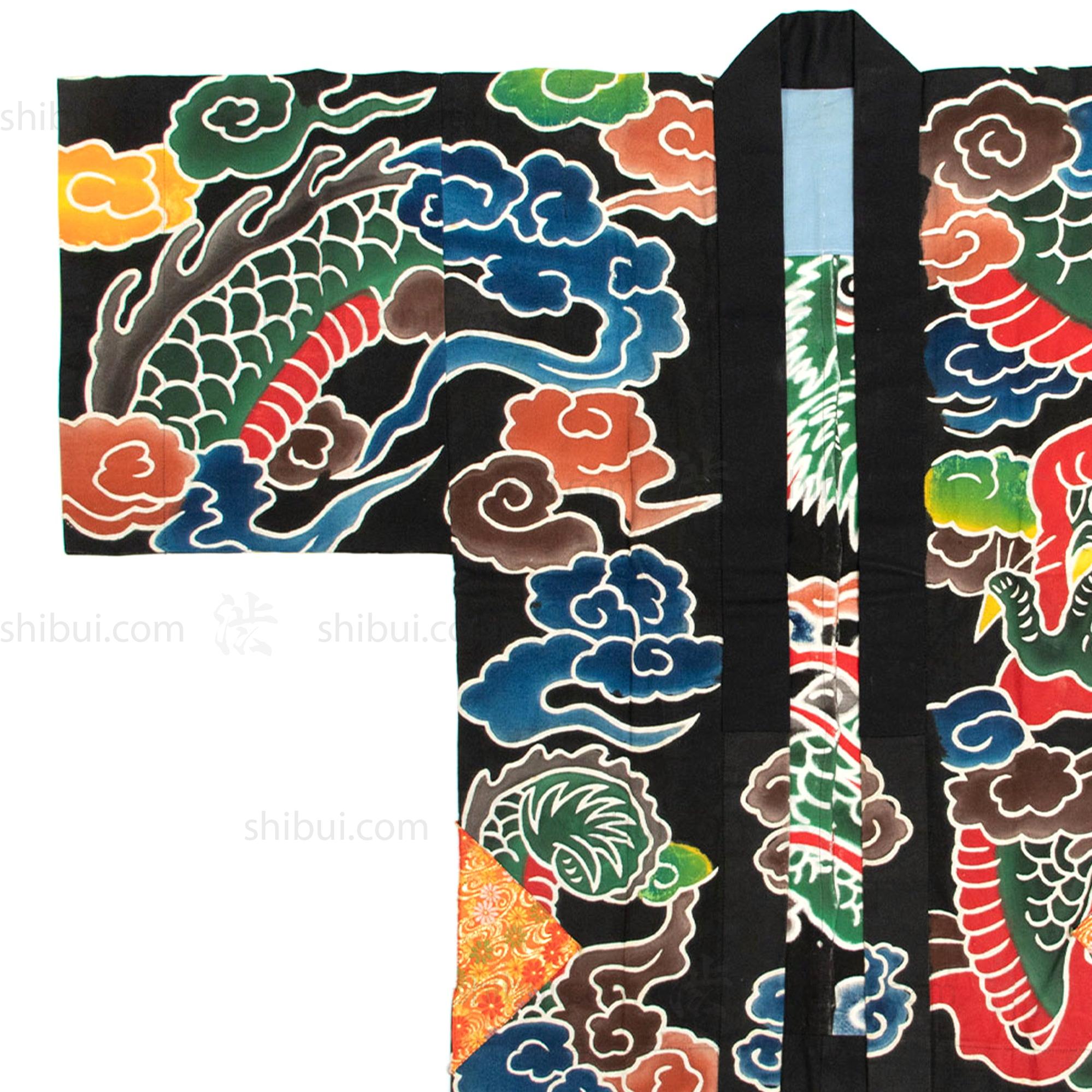 Matsuri Festival Coat with Dragon Motif