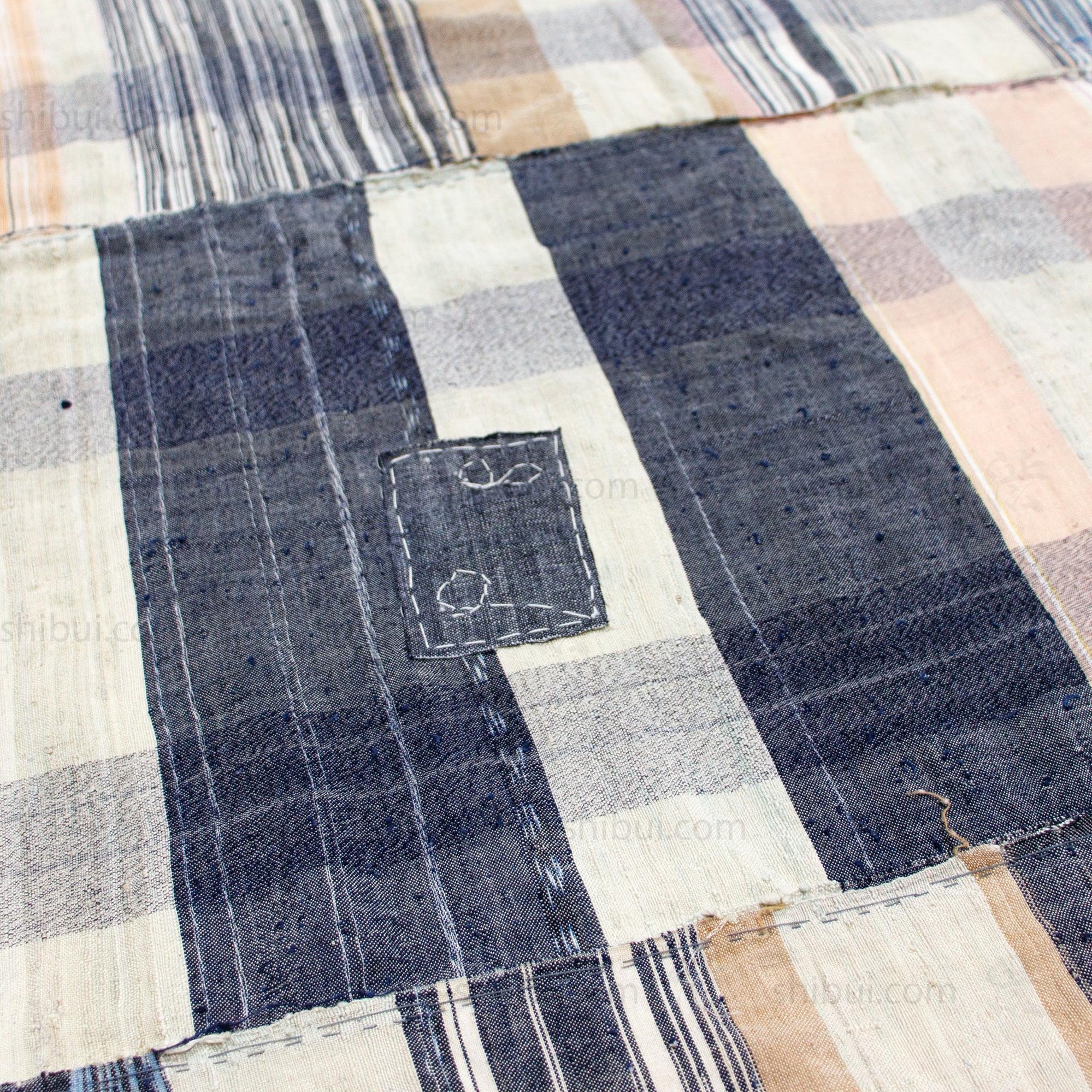 Boro Mixed Thread Japanese Antique Sheet