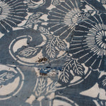 Japanese Indigo Kiku Katazome Antique Futon Cover