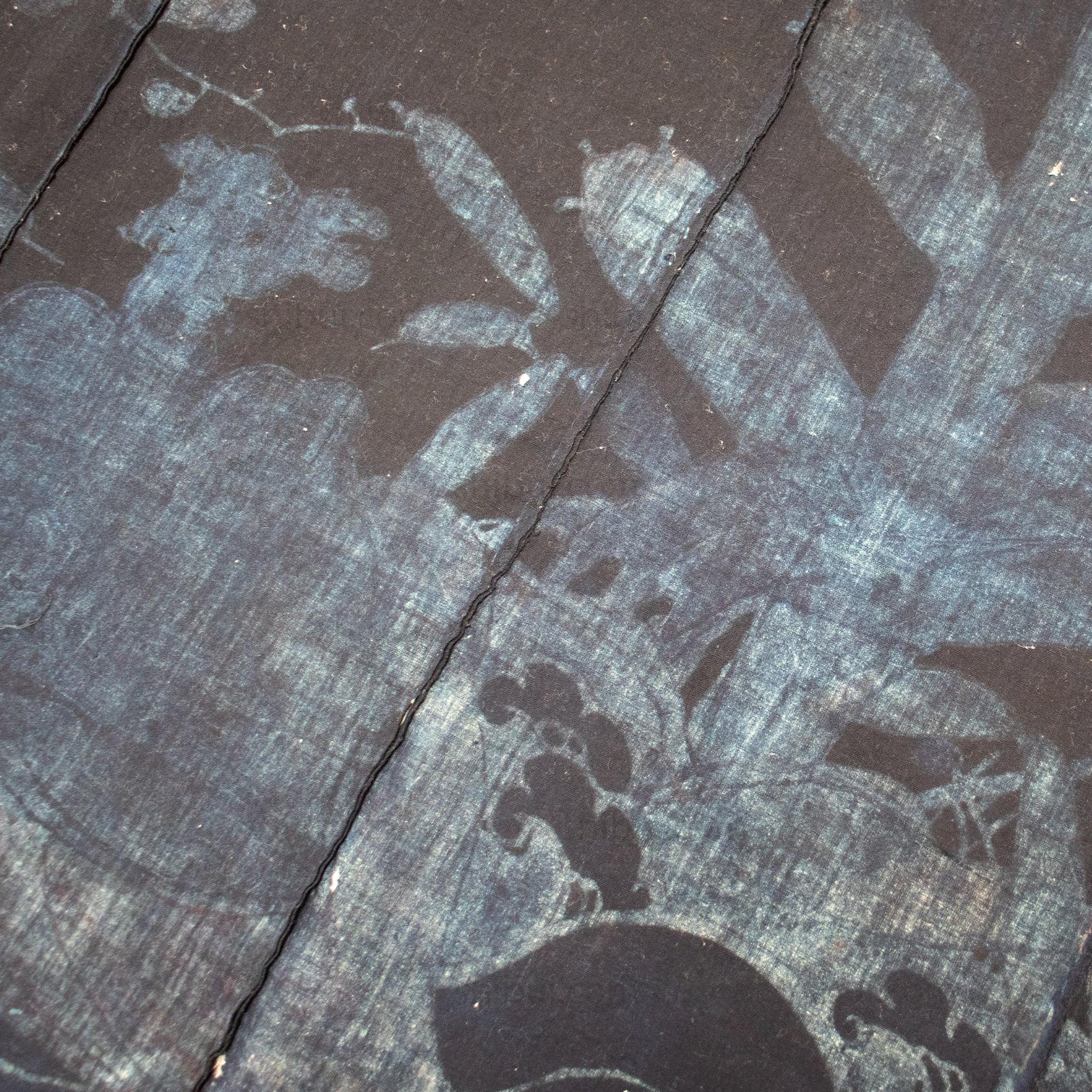 Crane & Tortoise Futonji Japanese Antique Indigo Tsutsugaki Futon Cover