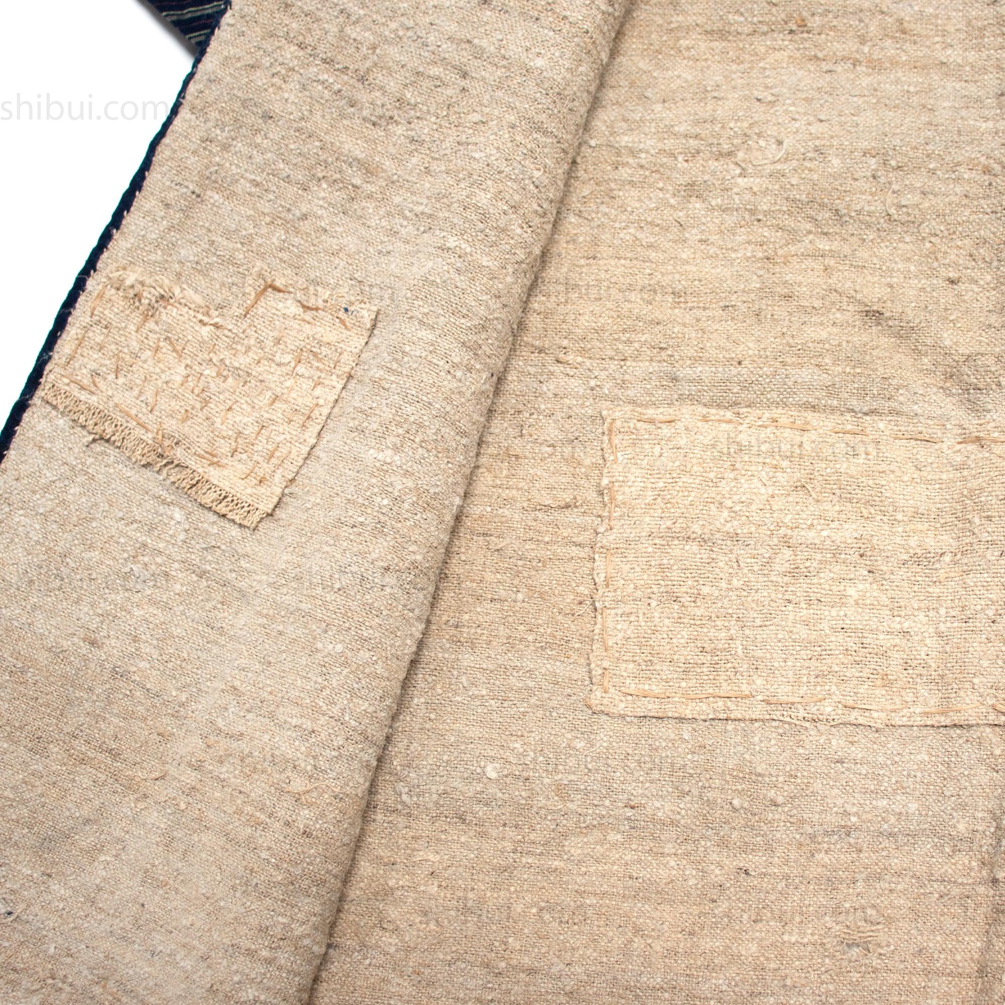 Fuji-fu Wisteria Fiber Noragi | Japanese Antique Kimono