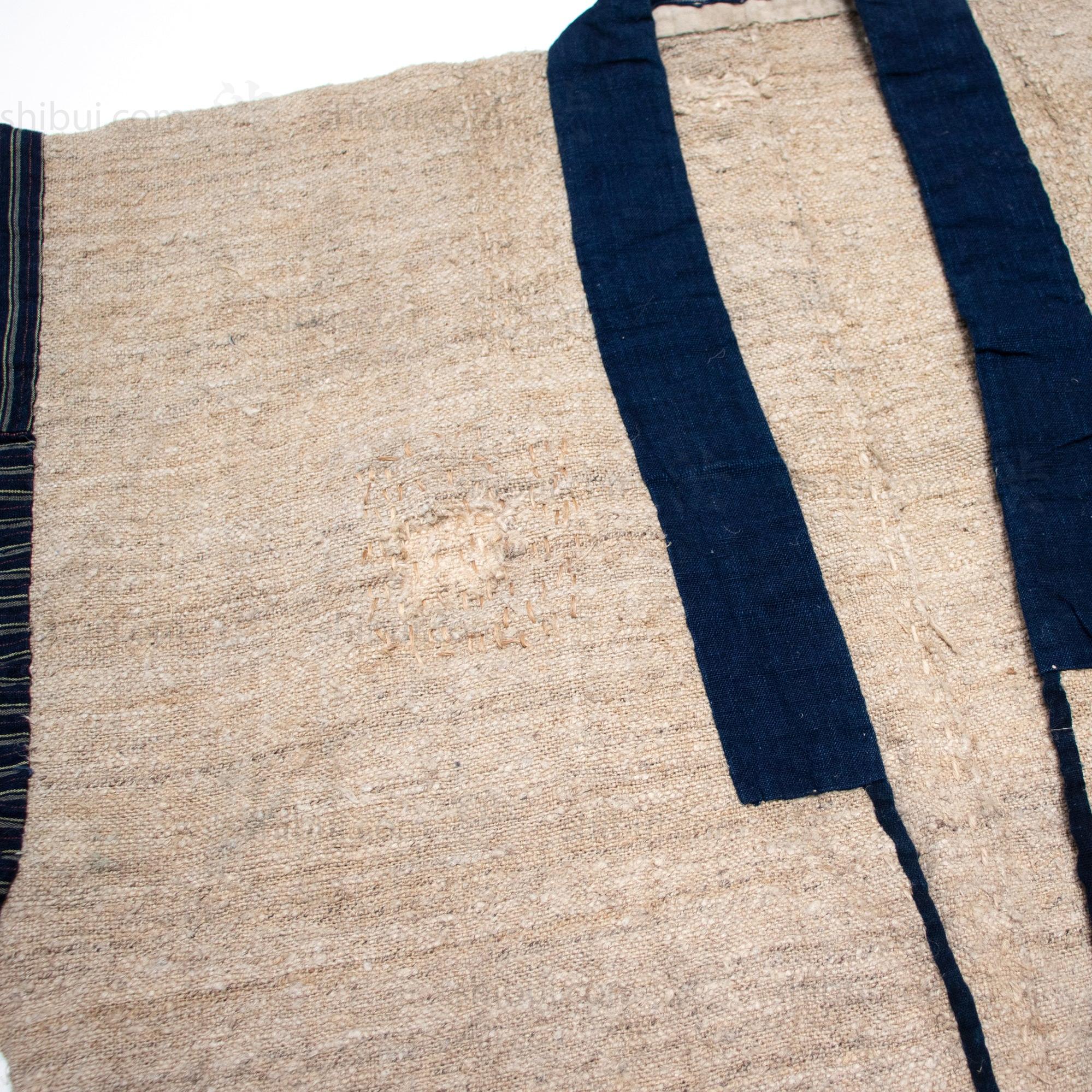 Fuji-fu Wisteria Fiber Noragi | Japanese Antique Kimono