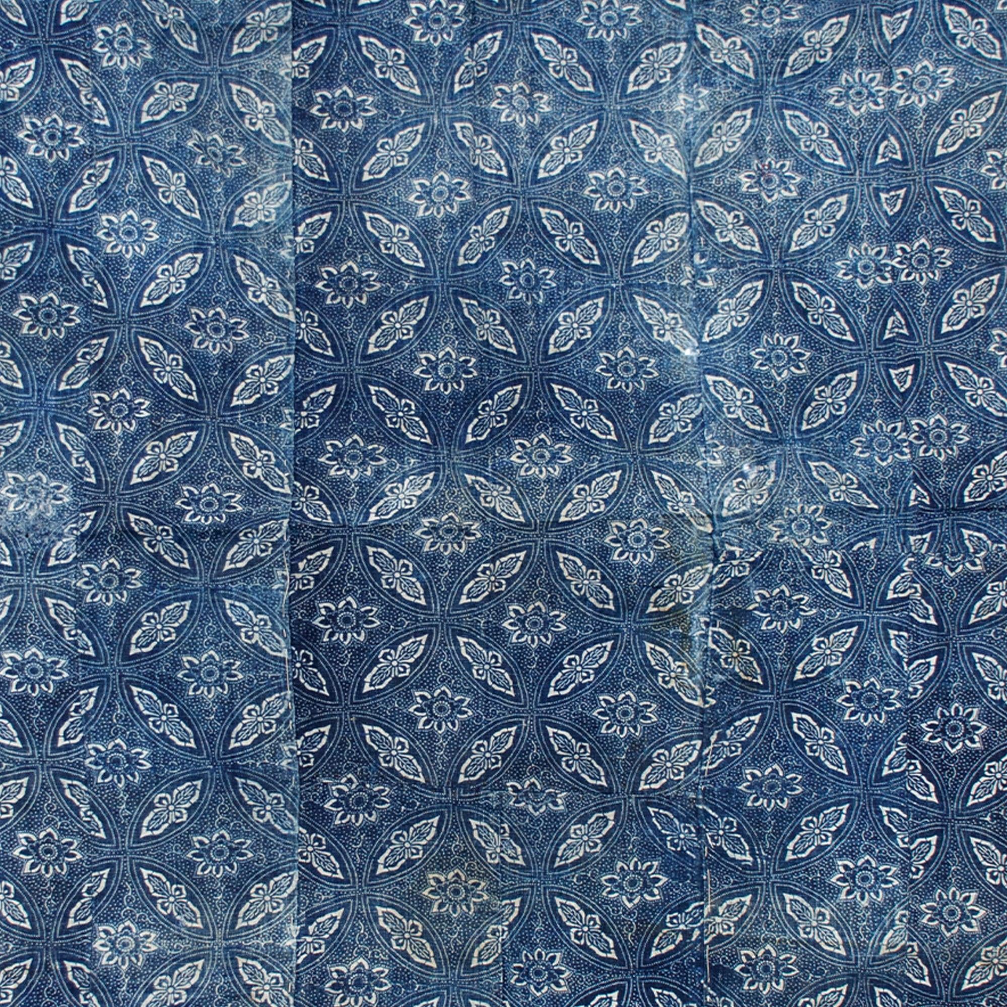 Japanese Indigo Katazome Antique Futon Cover