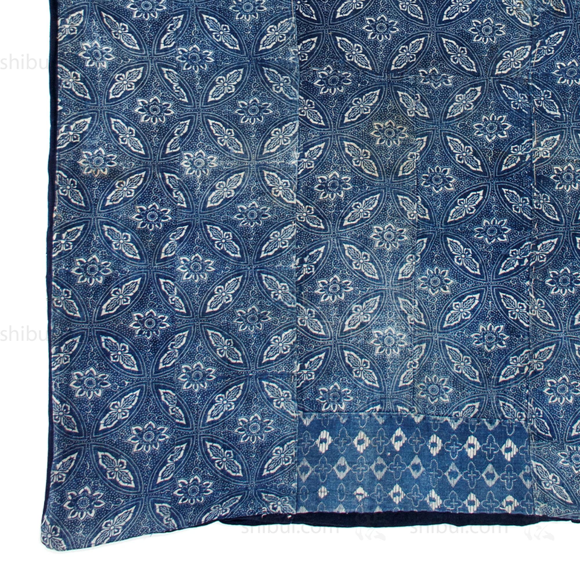 Japanese Indigo Katazome Antique Futon Cover