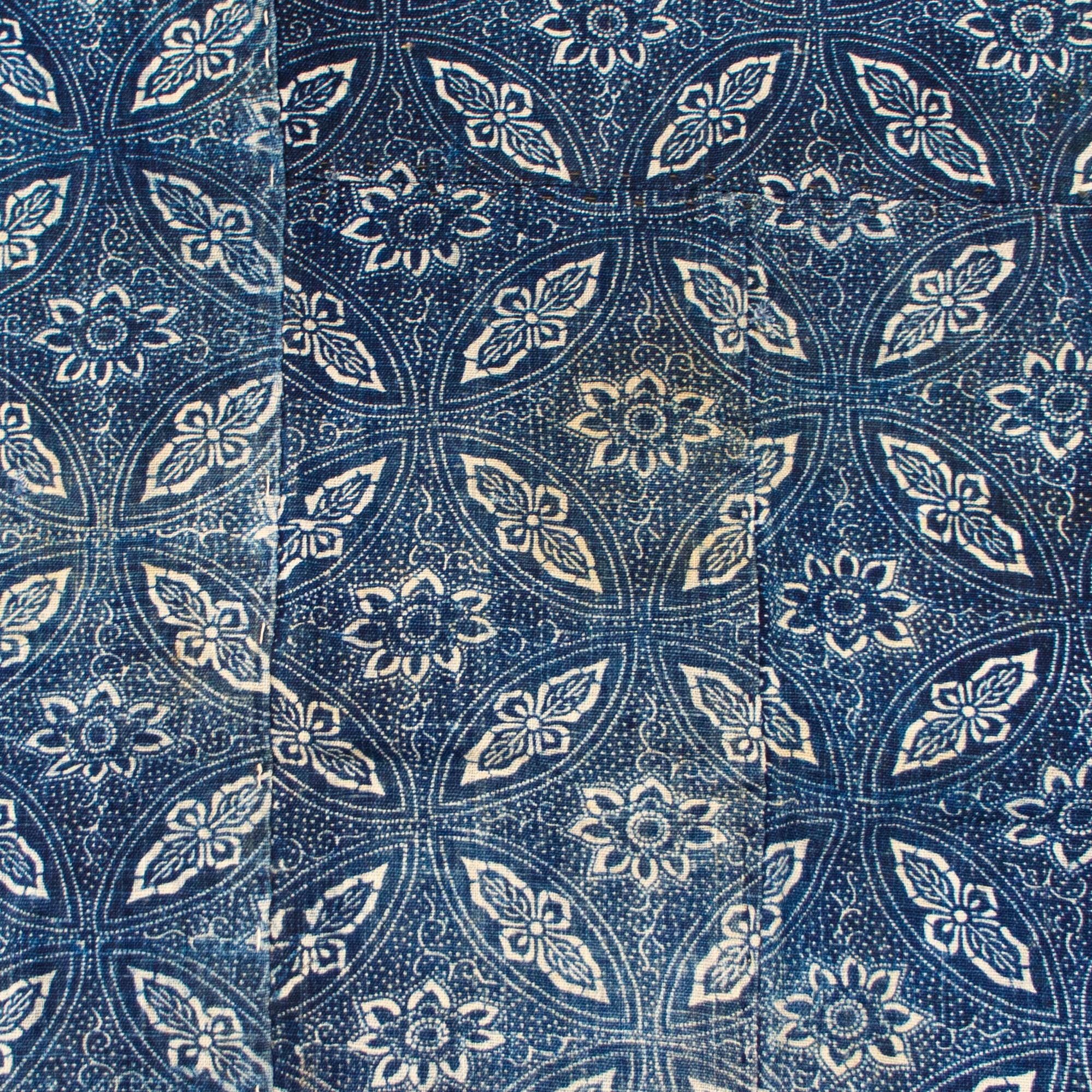 Japanese Indigo Katazome Antique Futon Cover