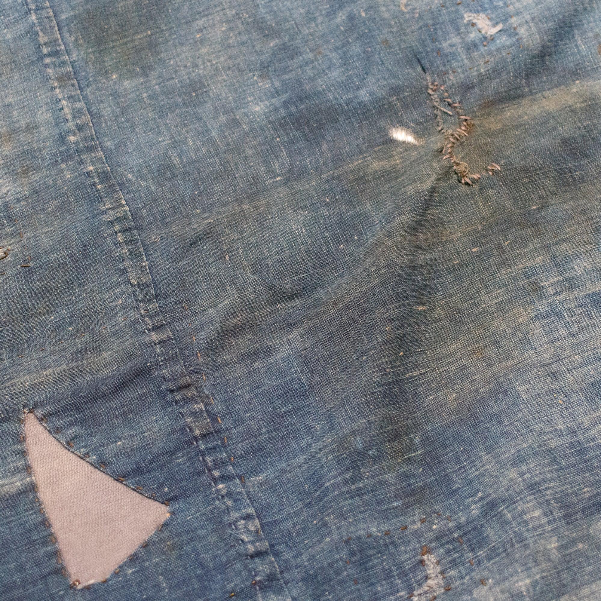 Antique Japanese Boro Furoshiki Blanket