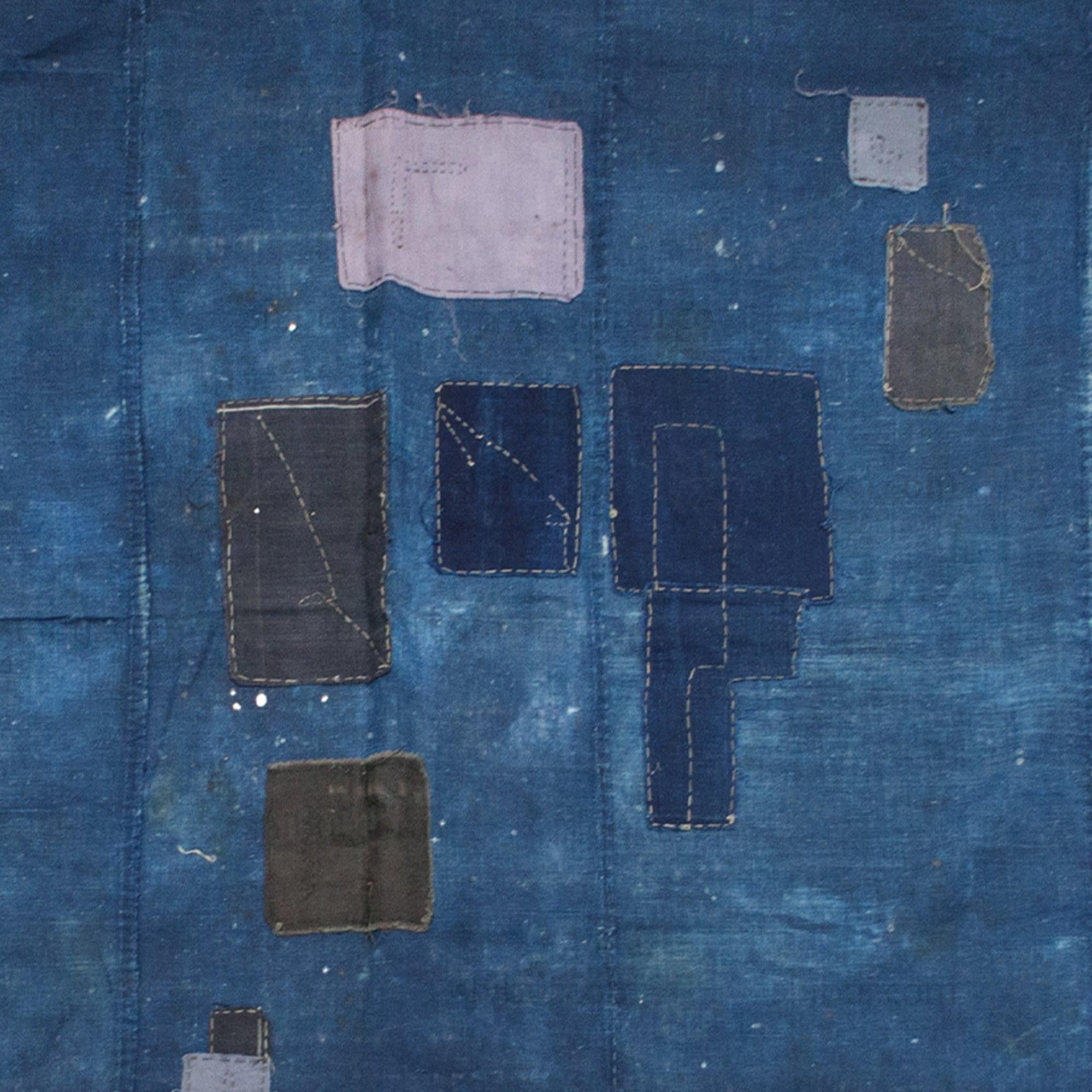 Antique Japanese Boro Furoshiki Blanket