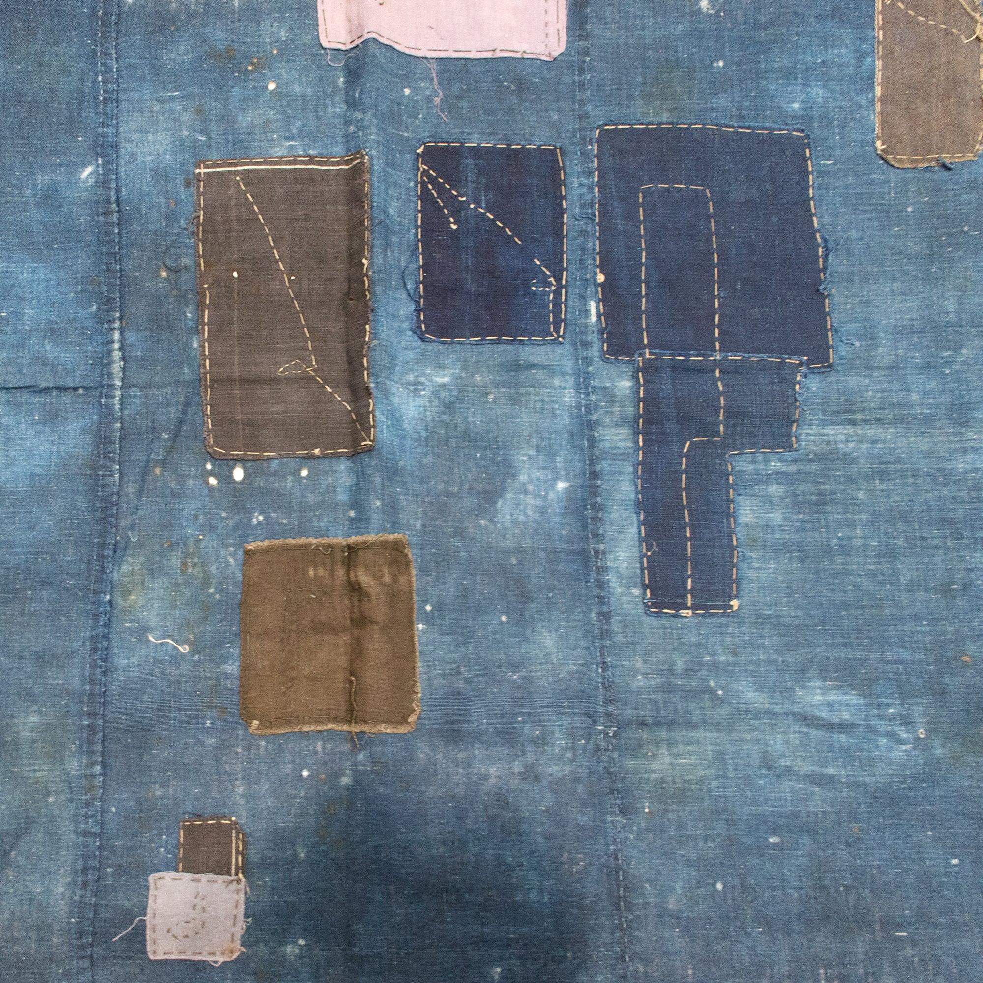 Antique Japanese Boro Furoshiki Blanket