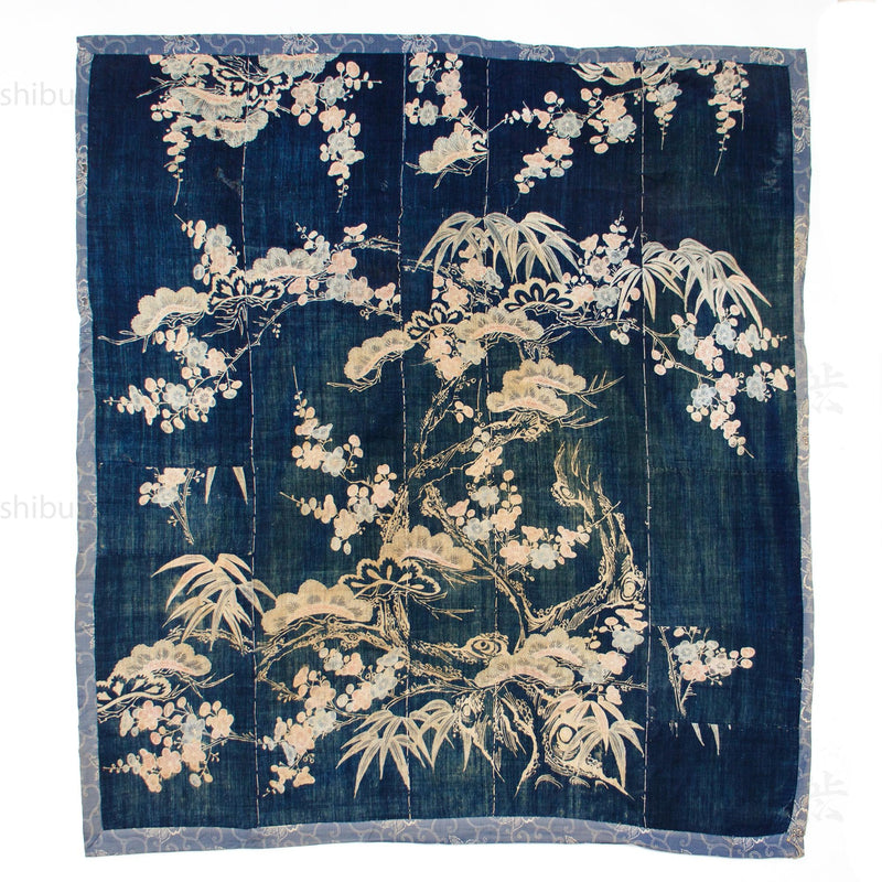 Tsutsugaki Shochikubai Futonji Quilt Cover