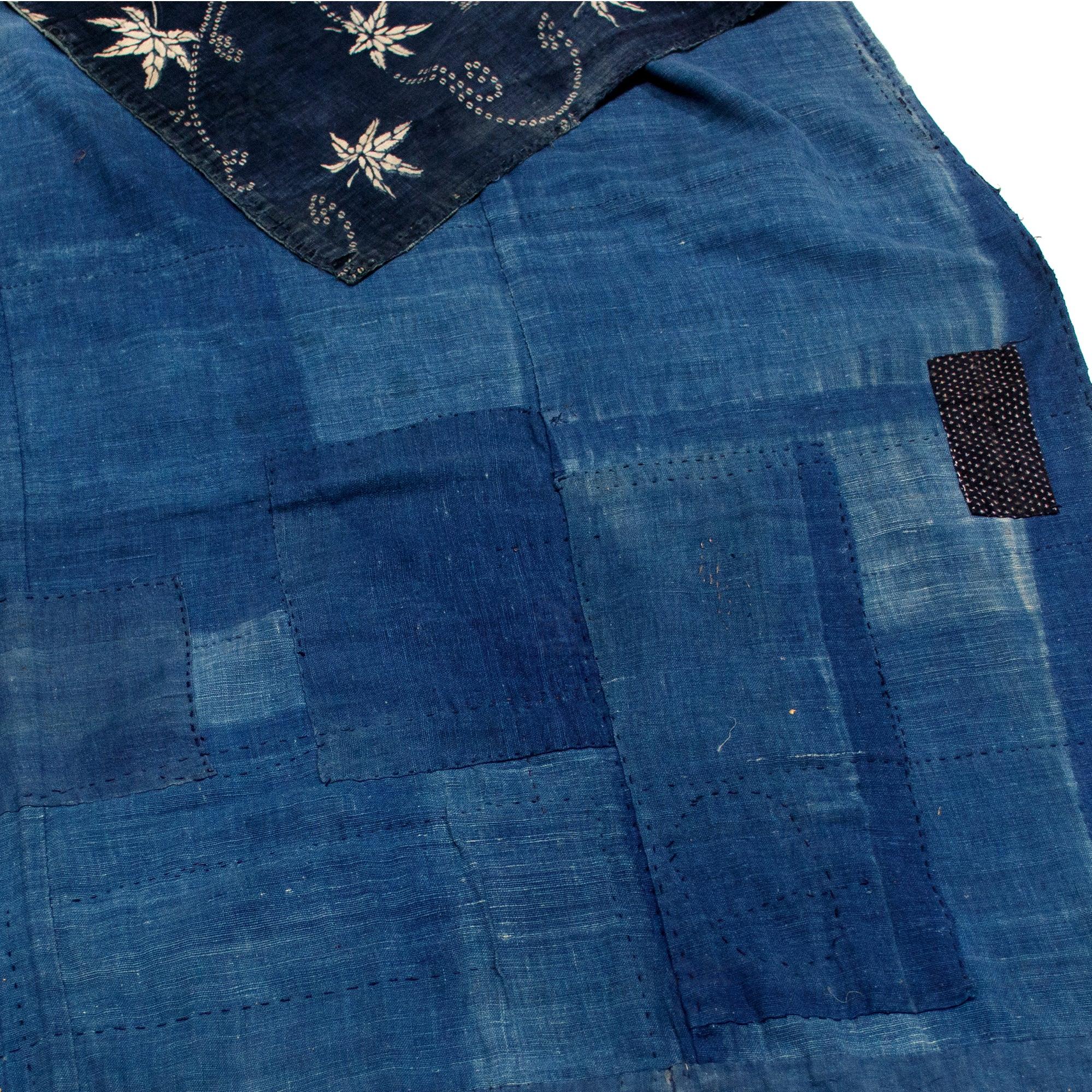 Boro Katazome Japanese Antique Futon Cover