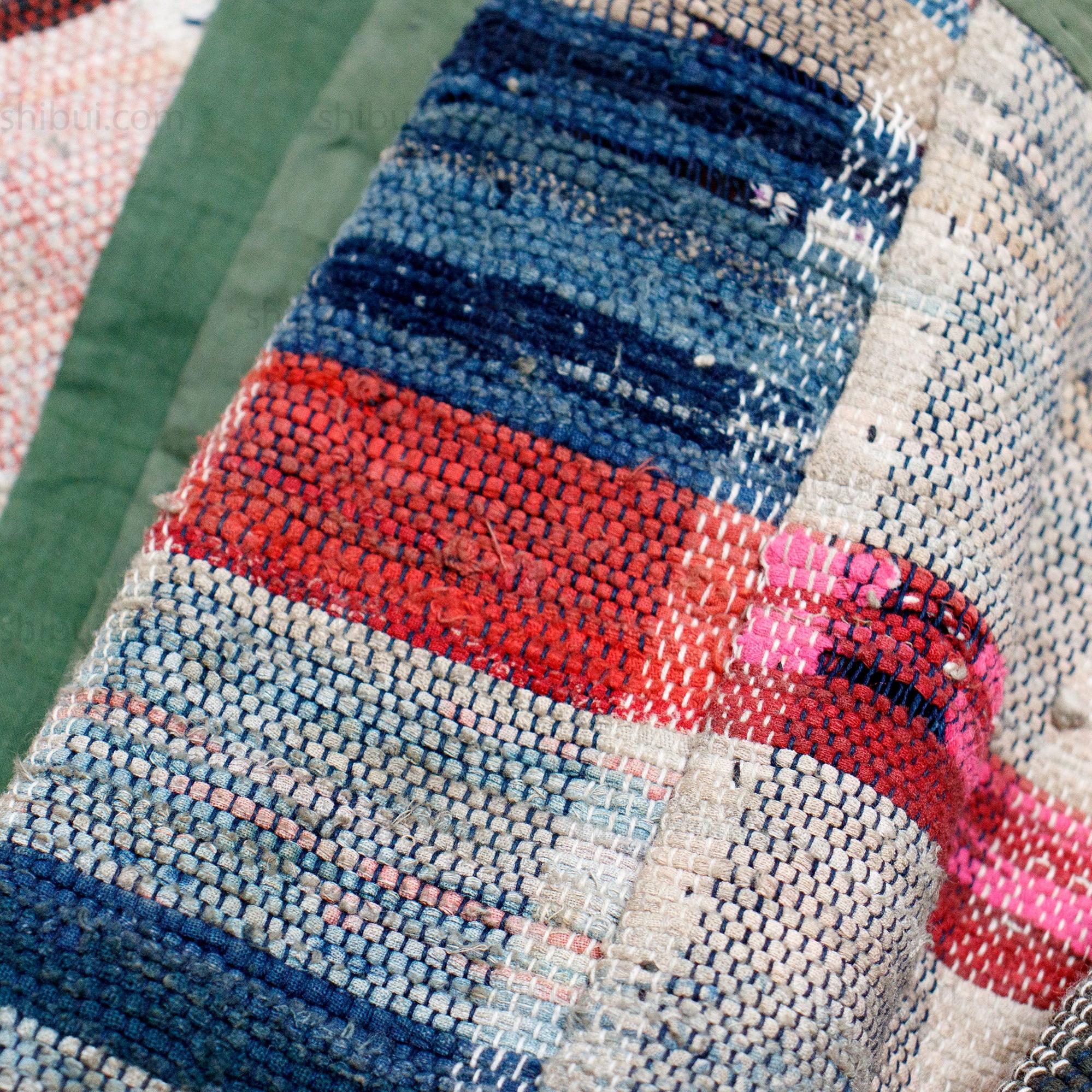 Sakiori Rug | Japanese Ragweave Folk Textile Recycling
