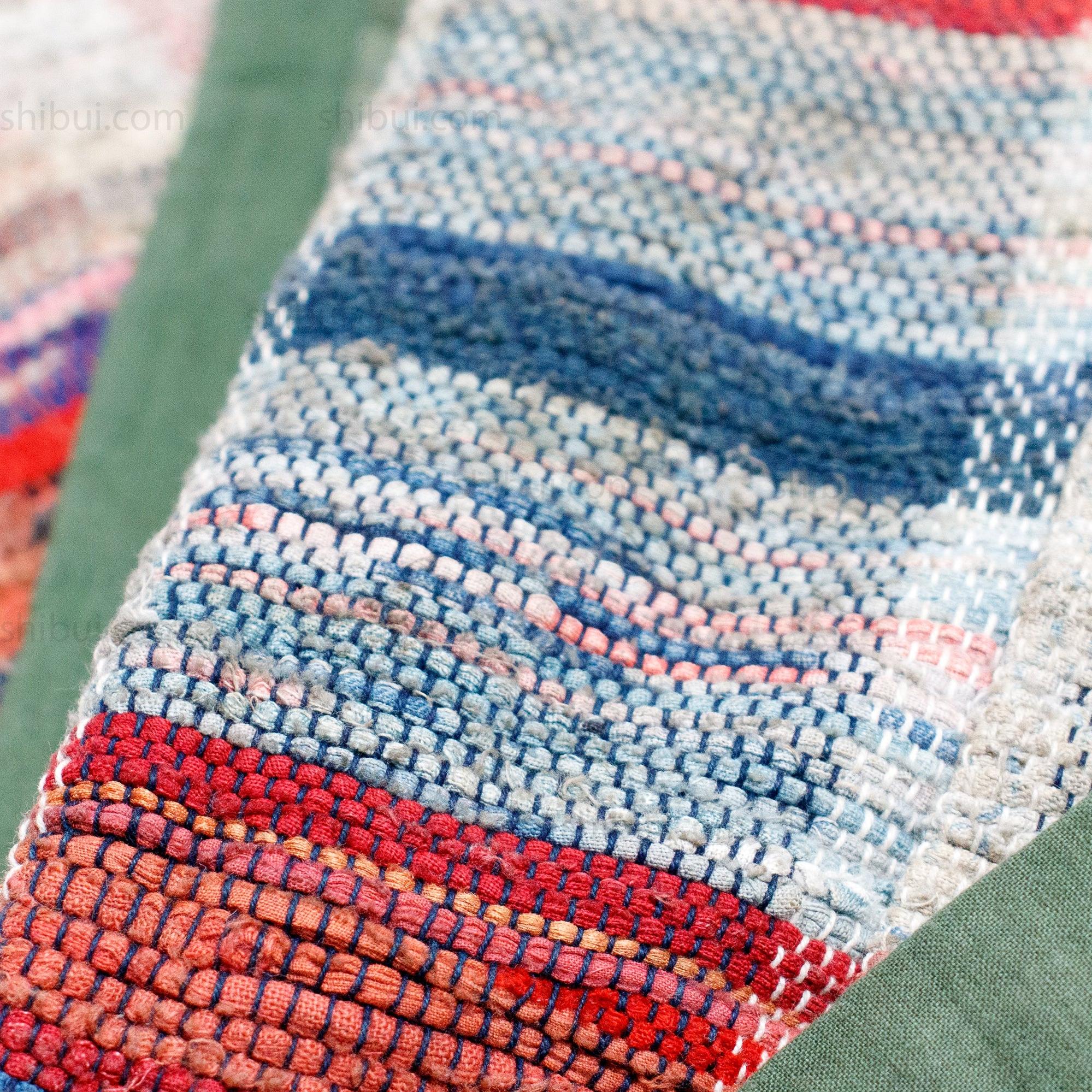 Sakiori Rug | Japanese Ragweave Folk Textile Recycling