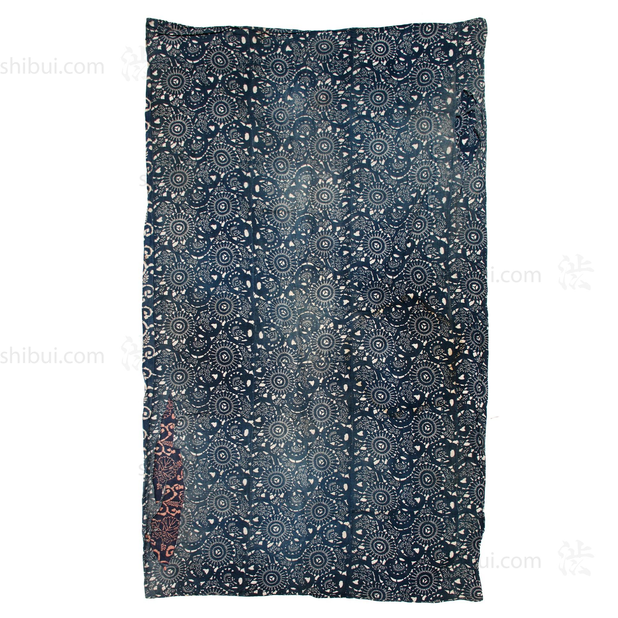 Japanese Katazome Indigo Futonji | Multiple Panel Duvet Style Futon Cover