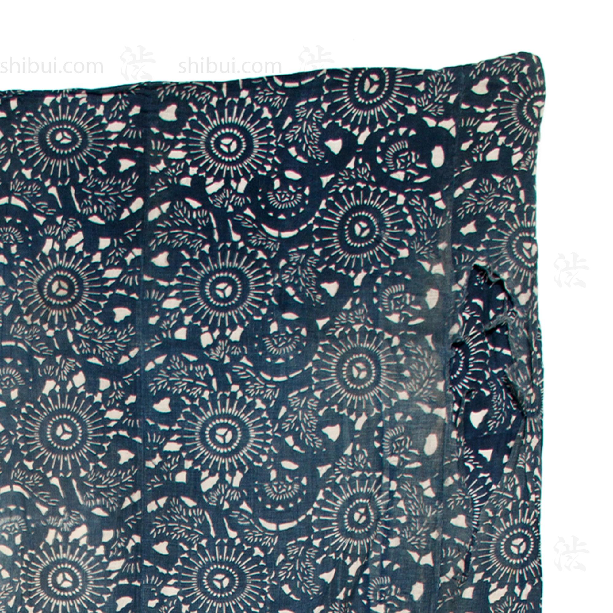 Japanese Katazome Indigo Futonji | Multiple Panel Duvet Style Futon Cover