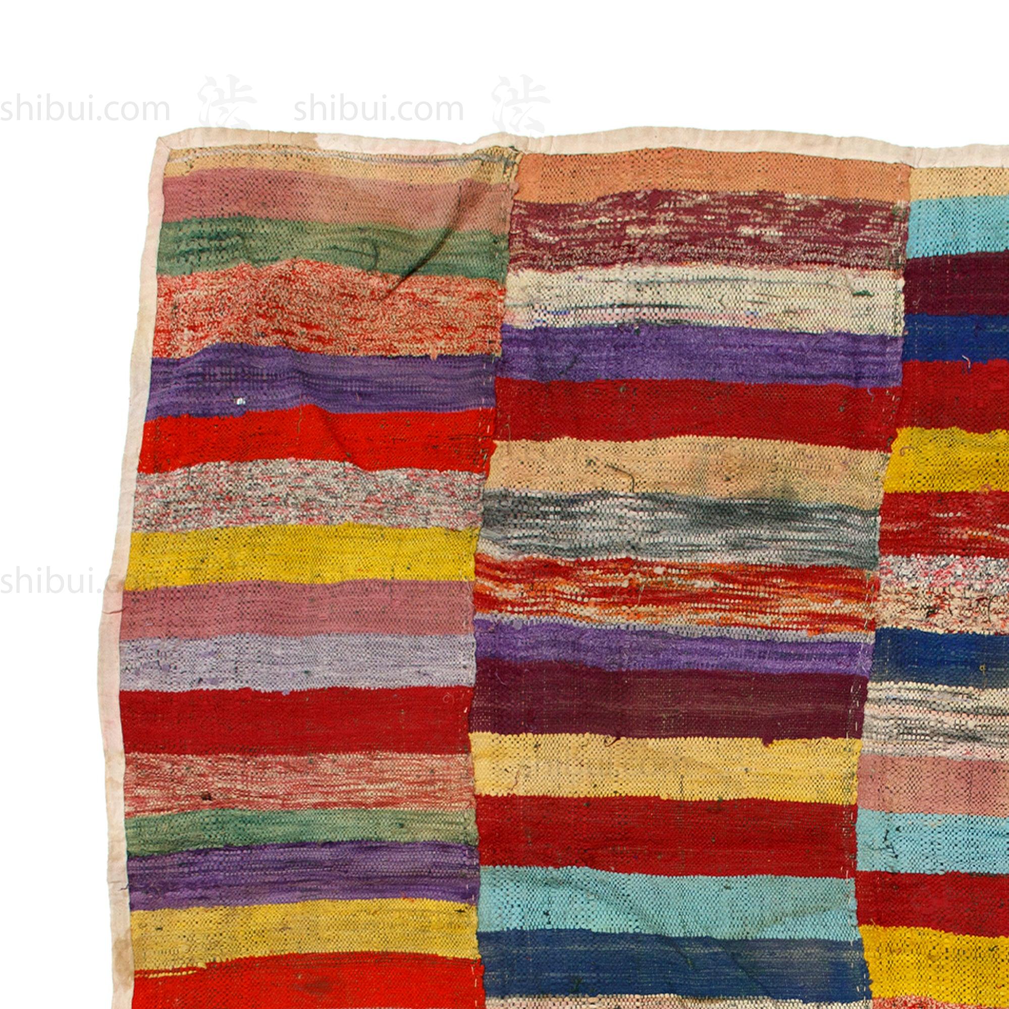 Sakiori Rug |  Japanese Ragweave Folk Textile Recycling