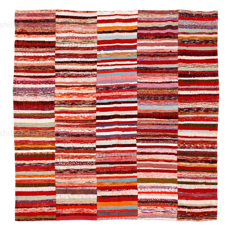 Sakiori Rug |  Japanese Ragweave Folk Textile Recycling
