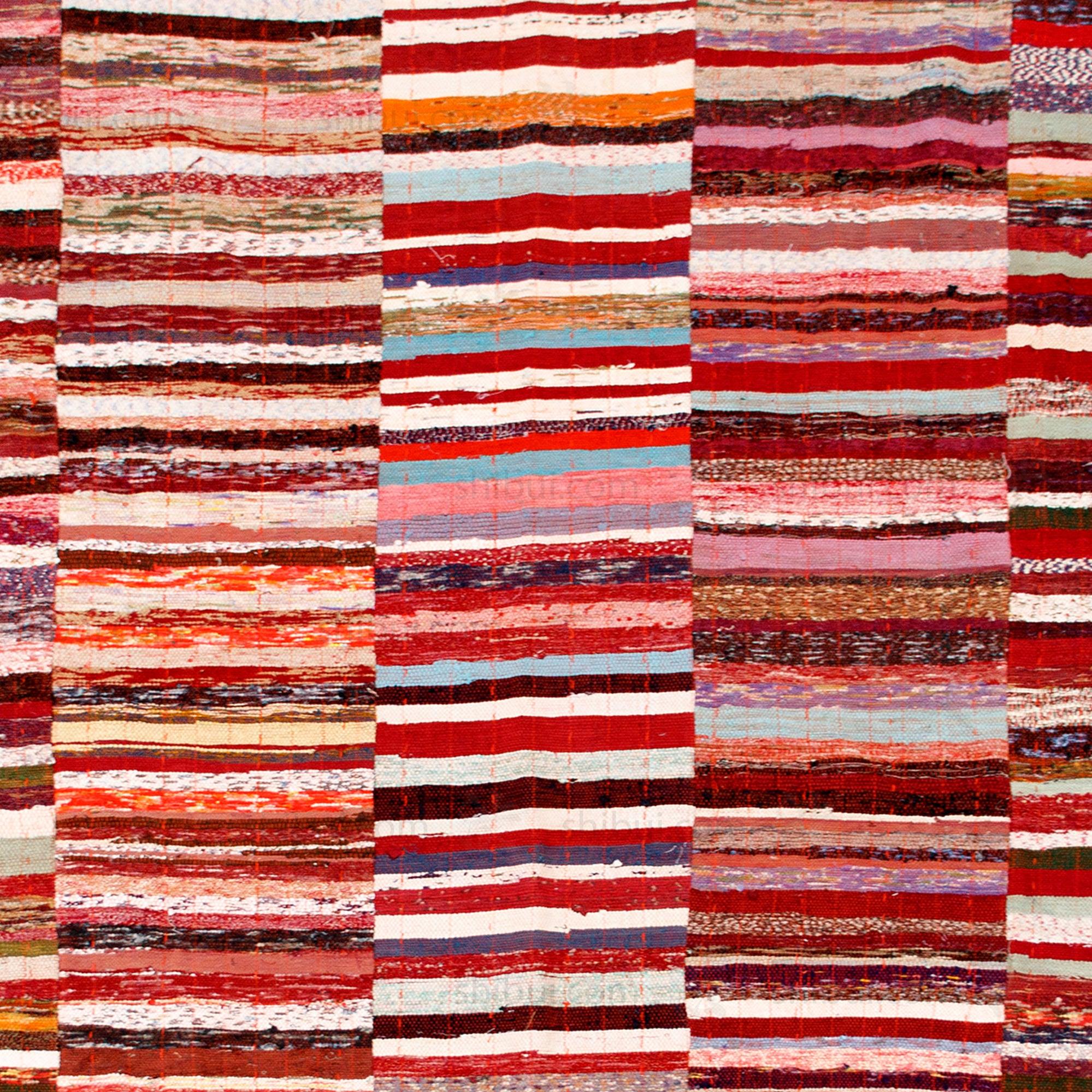 Sakiori Rug |  Japanese Ragweave Folk Textile Recycling