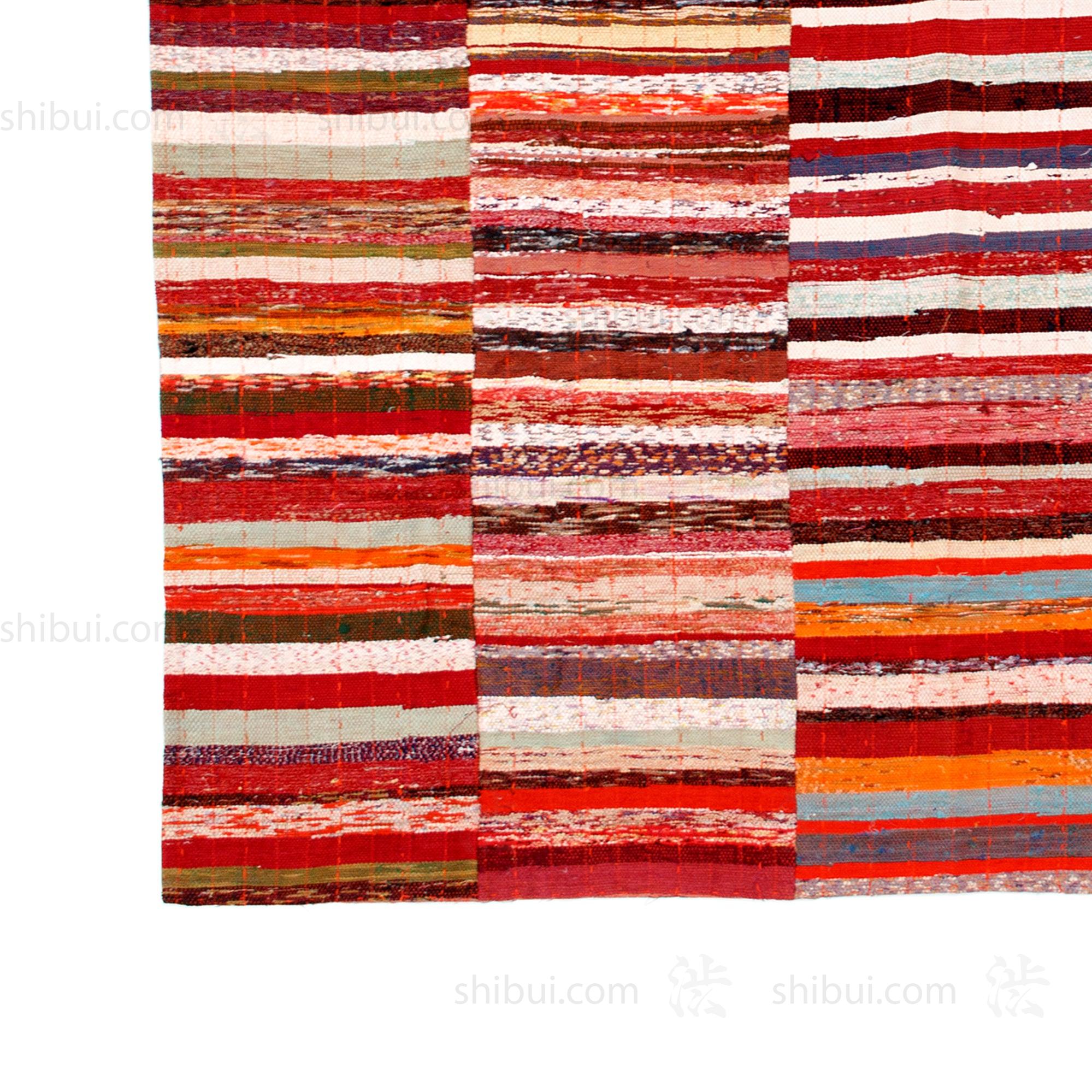 Sakiori Rug |  Japanese Ragweave Folk Textile Recycling