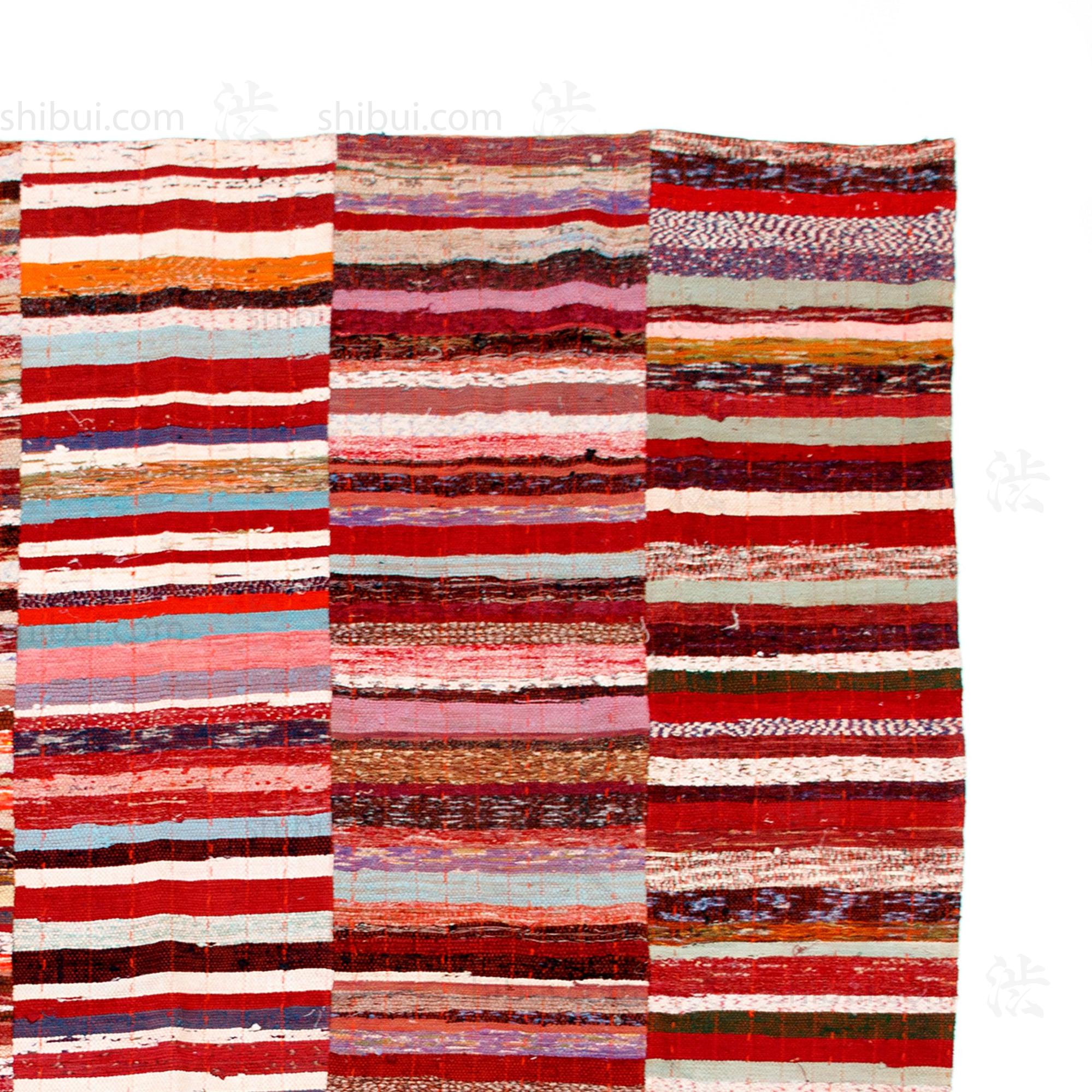 Sakiori Rug |  Japanese Ragweave Folk Textile Recycling