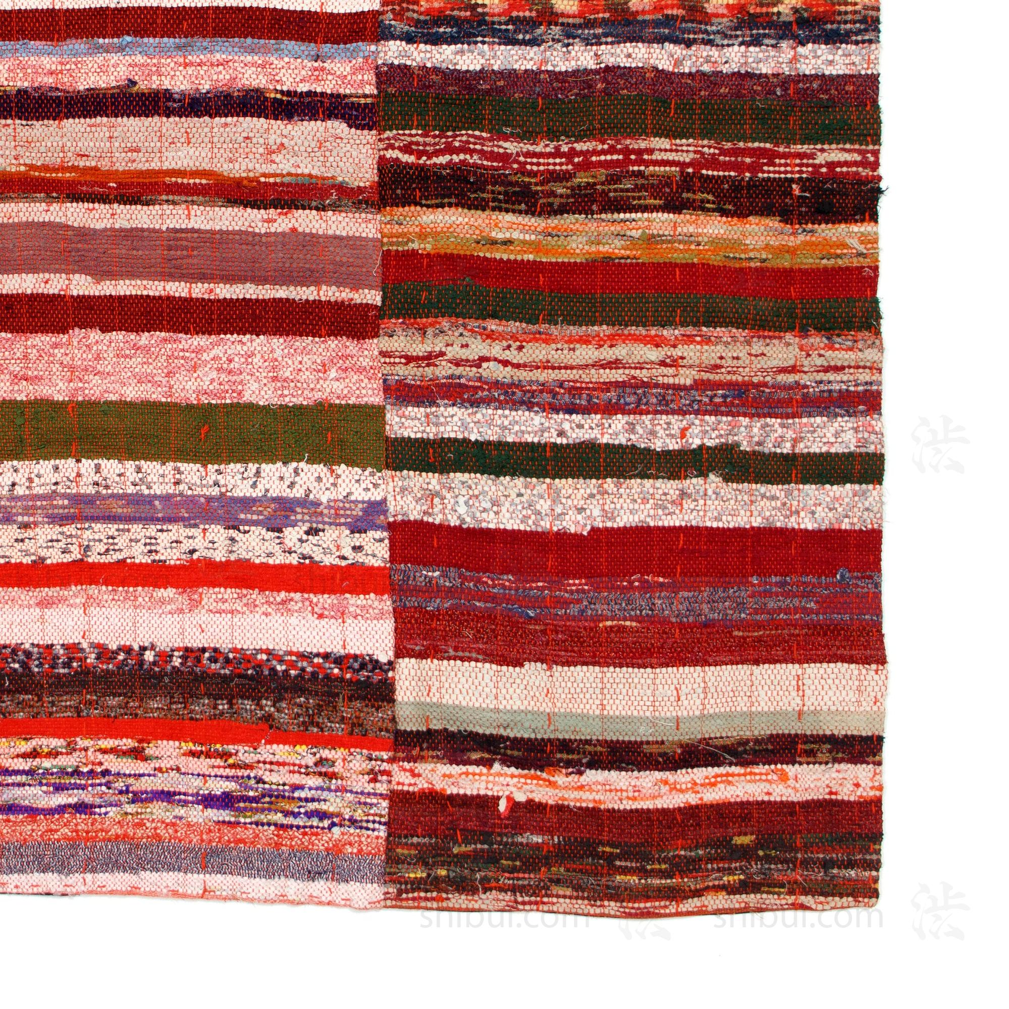 Sakiori Rug |  Japanese Ragweave Folk Textile Recycling