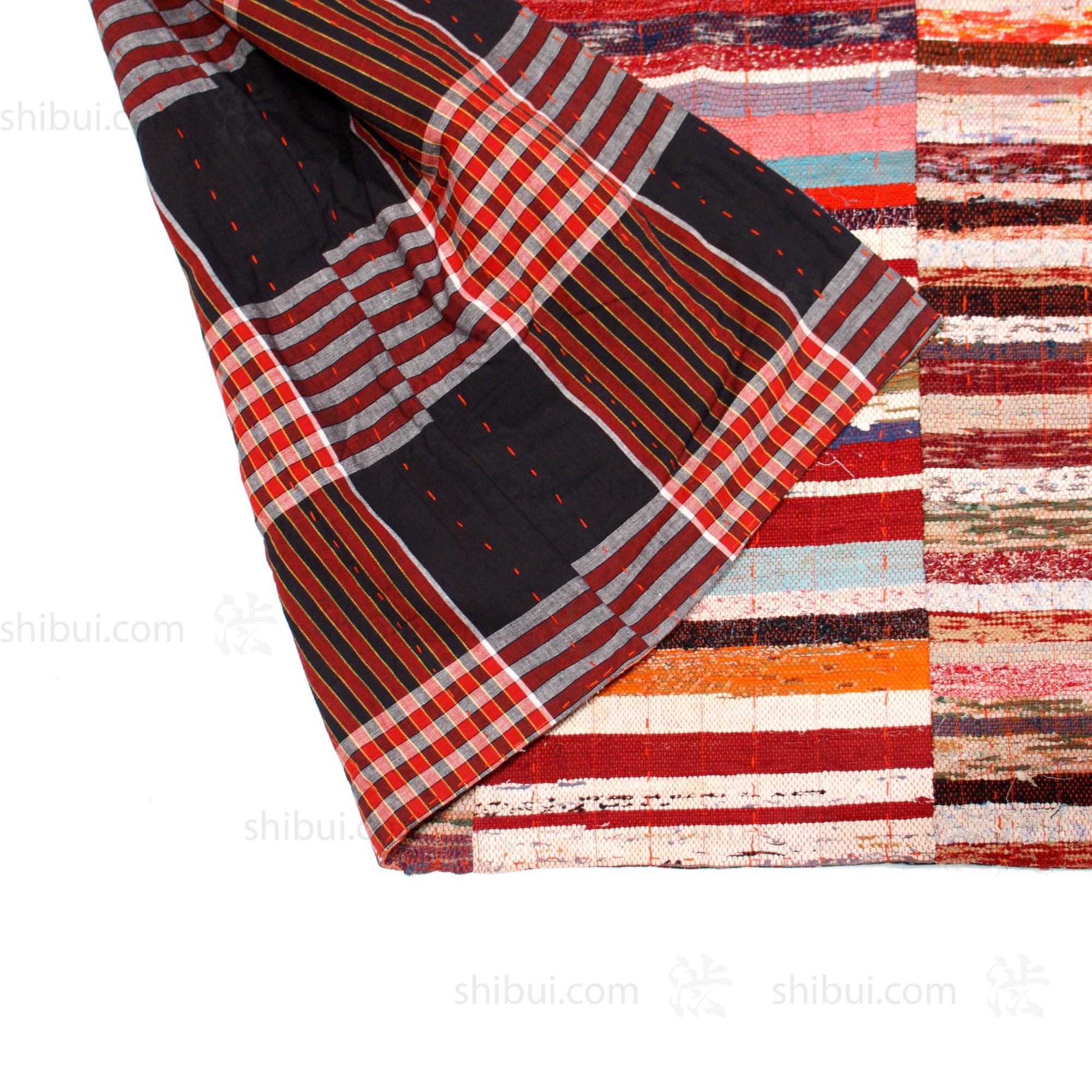 Sakiori Rug |  Japanese Ragweave Folk Textile Recycling