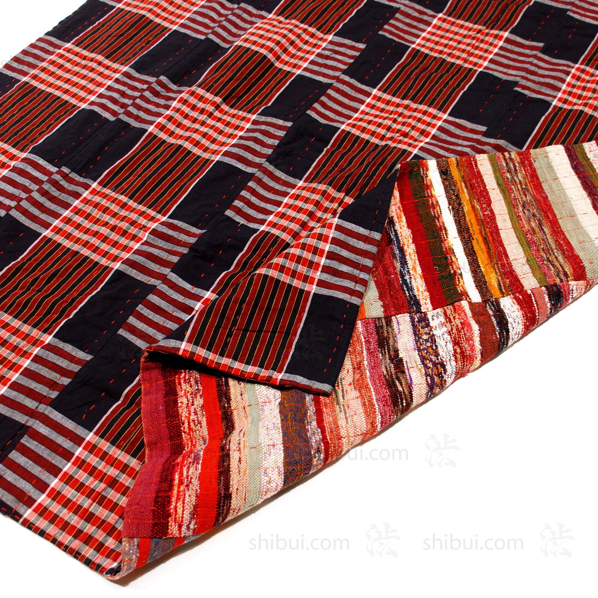 Sakiori Rug |  Japanese Ragweave Folk Textile Recycling