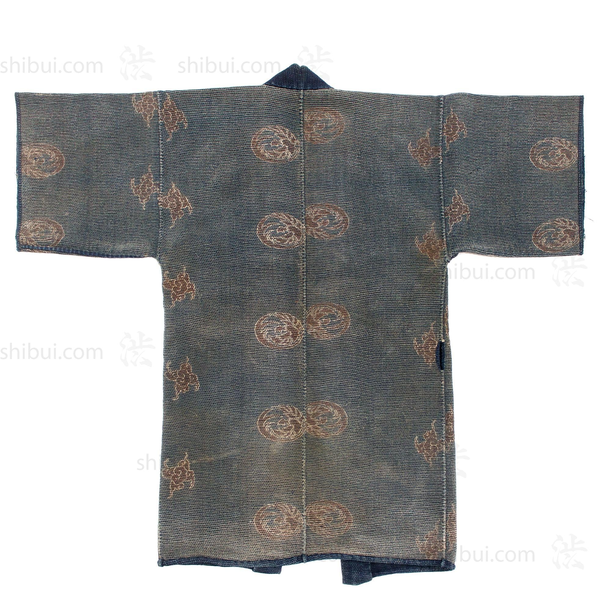 Antique Japanese Reversible Sashiko Fireman's Coat