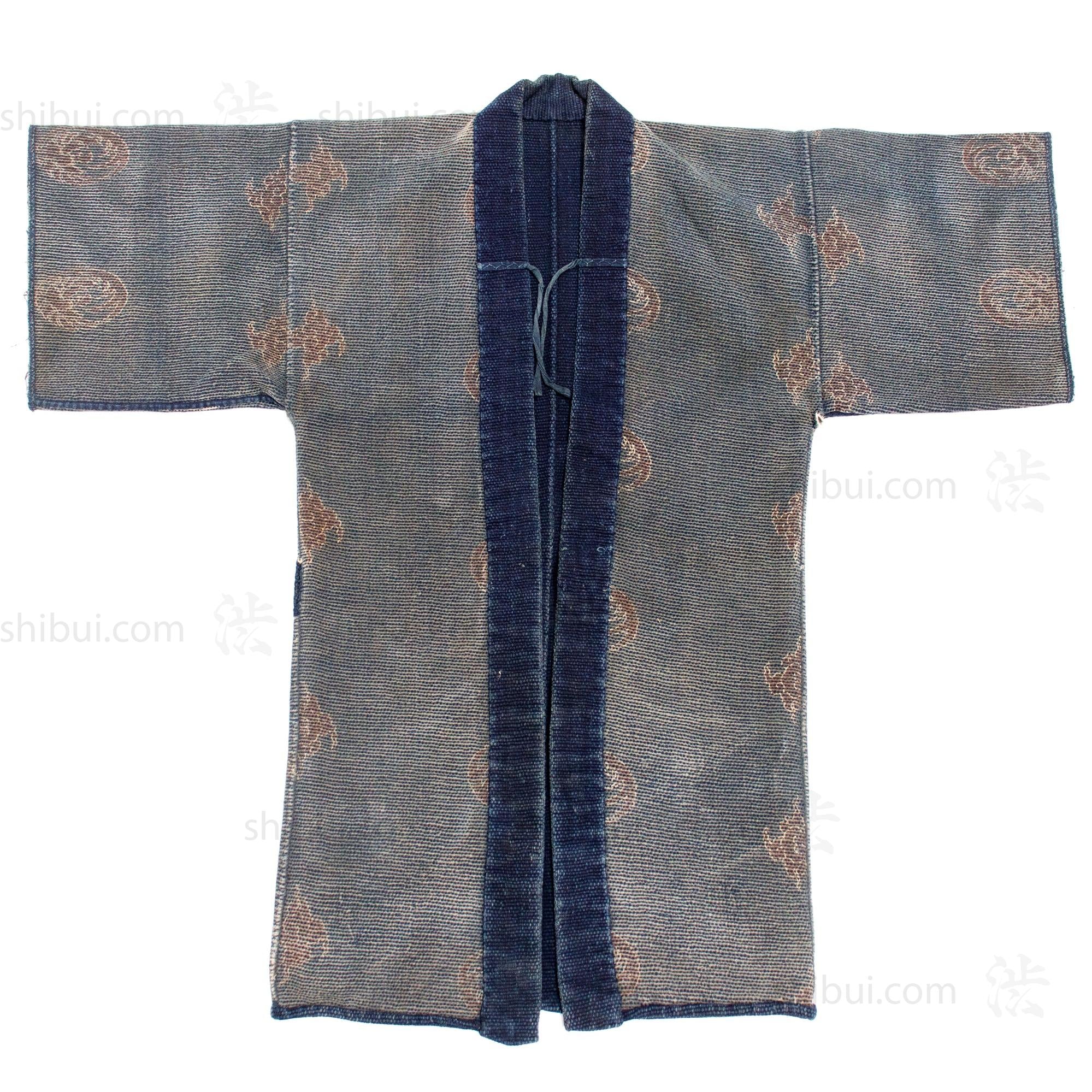 Antique Japanese Reversible Sashiko Fireman's Coat