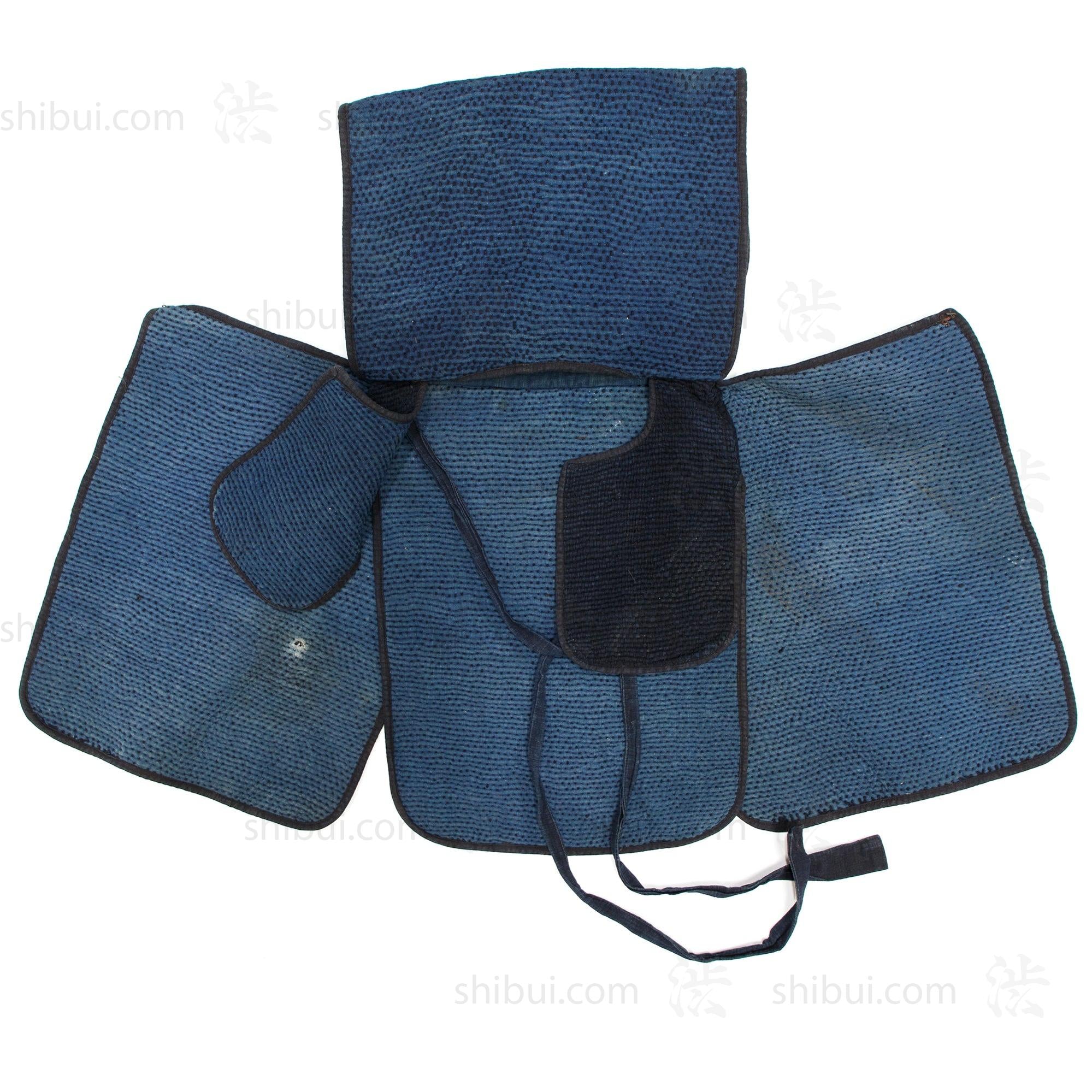 Rare Full Antique Japanese Sashiko Fireman's Set