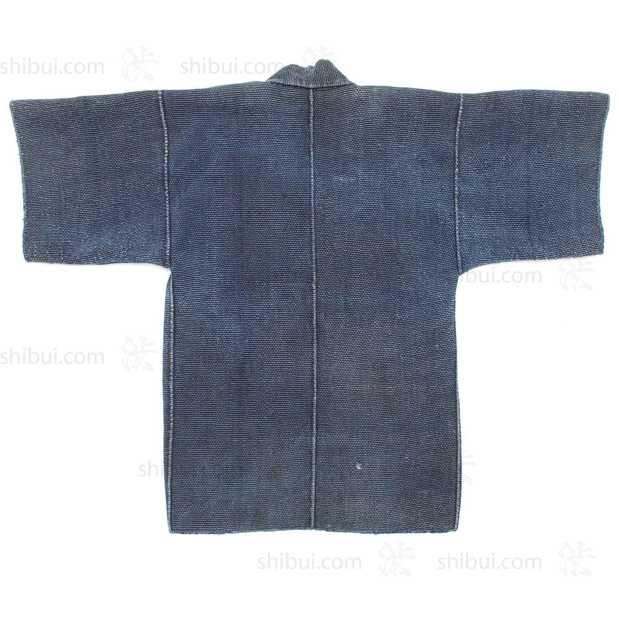 Shobo Hanten - Antique Japanese Reversible Sashiko Fireman's Coat