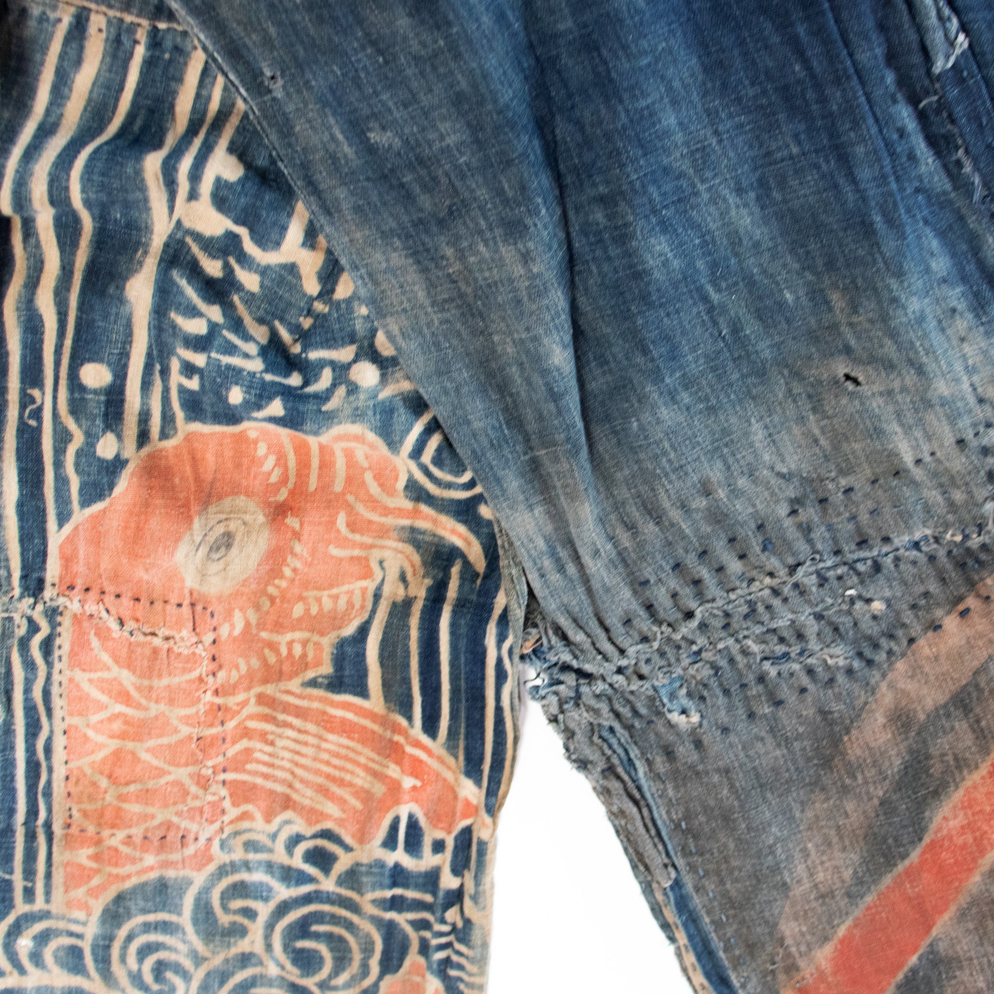 Climbing Koi Tsutsugaki Umagake | Festival Horse Banner | Japanese Indigo