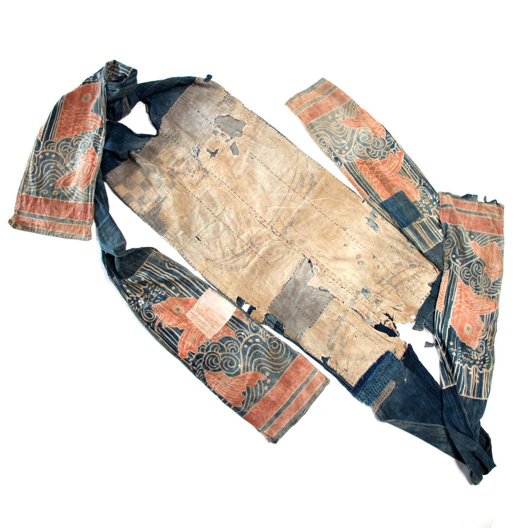 Climbing Koi Tsutsugaki Umagake | Festival Horse Banner | Japanese Indigo