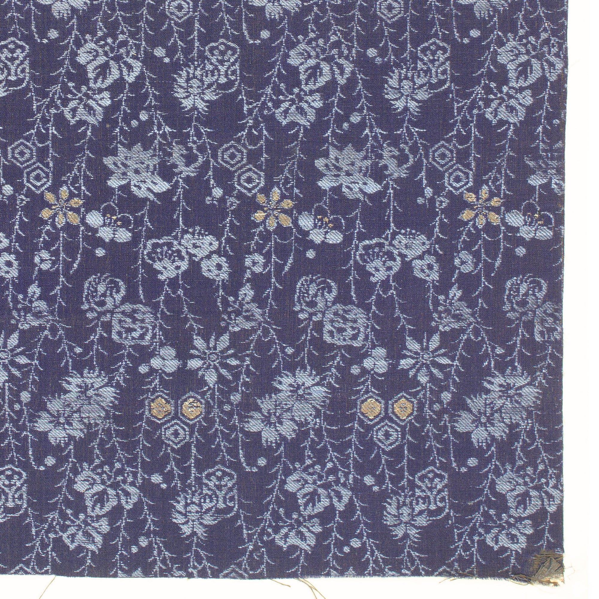 Brocade Silk Textile Fragment 19th Century