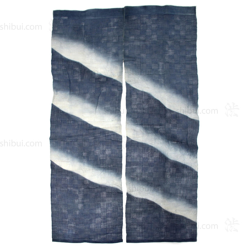 Breaking Waves Noren | Hemp Door Curtain